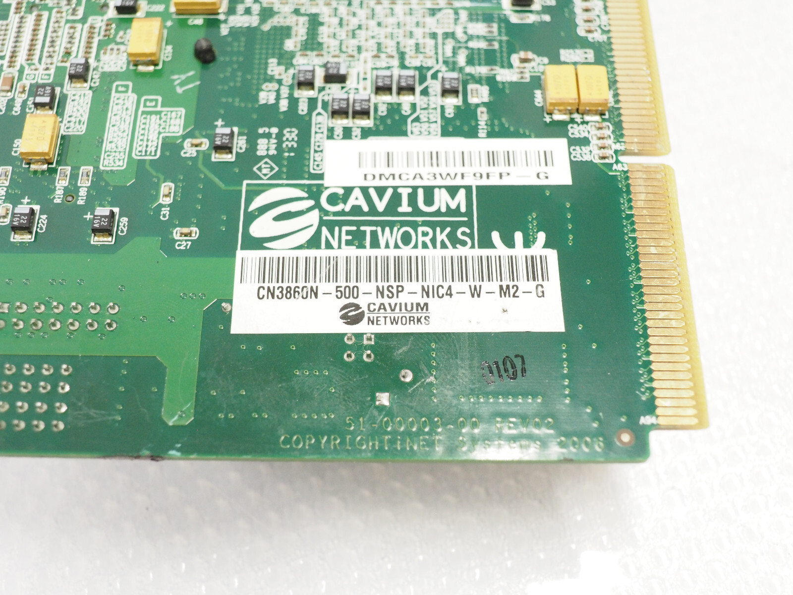 Cavium Networks CN3860N-500-NSP-NIC4-W-M2-G Acceleration Card w/2x 1Gb DDR2