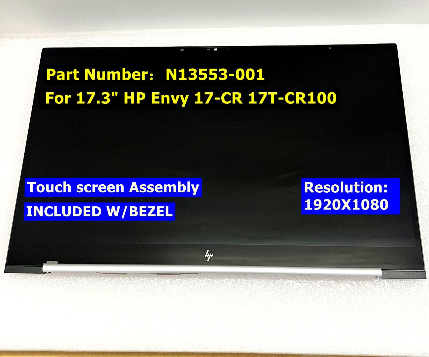 17.3″ HP Envy 17-CR 17T-CR100 17-CR0013DX LCD Touch Screen Display Assembly