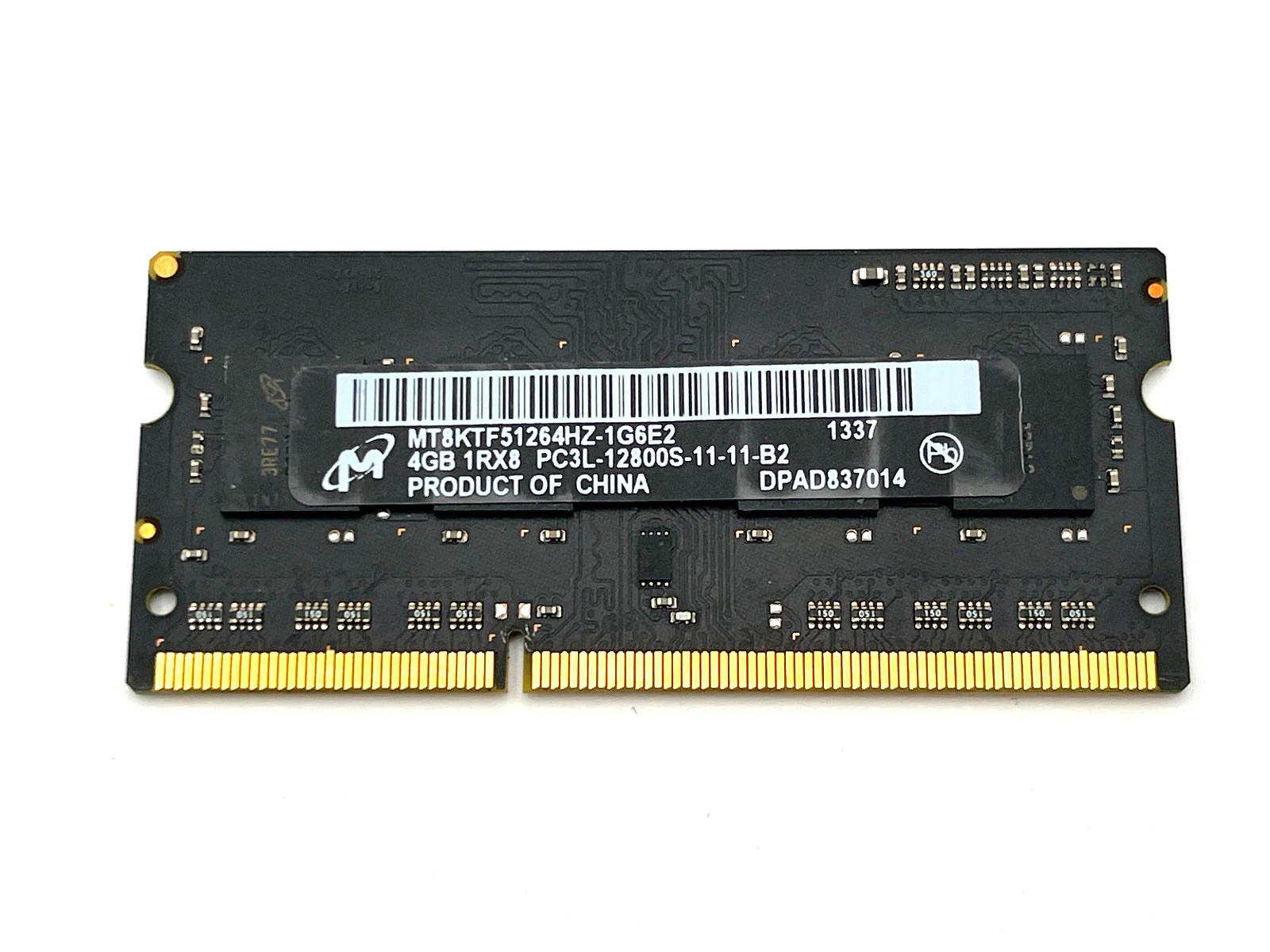 Lot of 14 – Micron 4GB 1Rx8 DDR-3 1200 SODIMM MT8KTF51264HZ-1G6E2