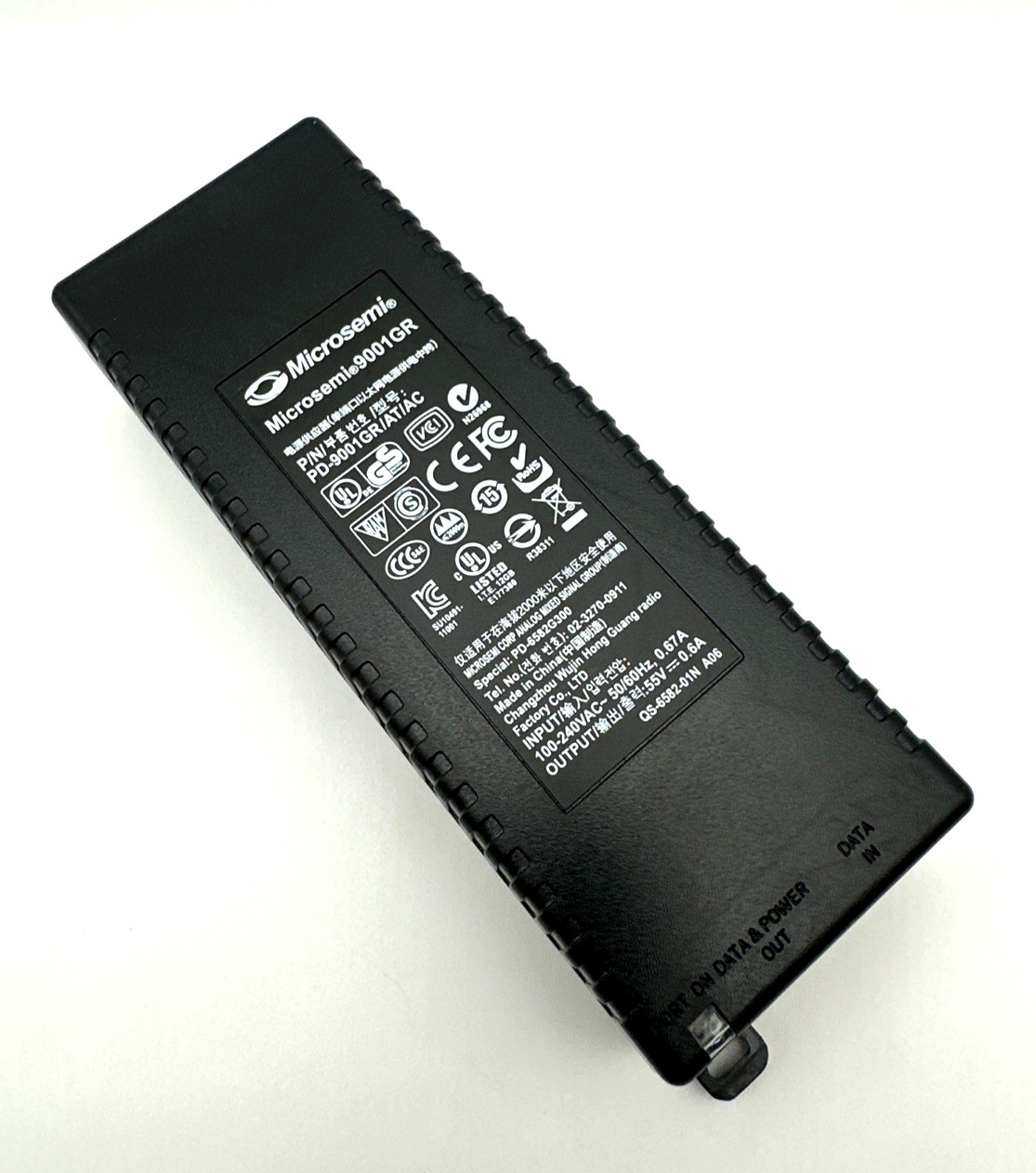 Microsemi Model:PD-9001GR/AC 1Port High-Power, 30W Per Port, 10/100/1000