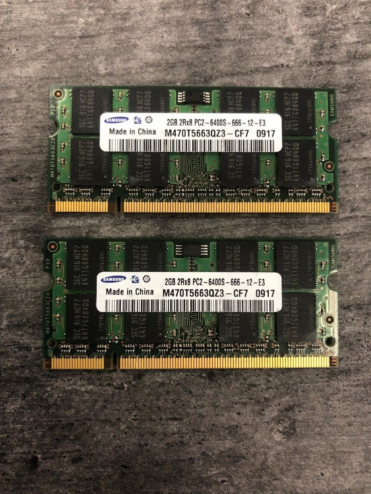 4GB (2x2GB) PC2-5300s DDR2-667MHz Laptop Memory SODIMM Intel 200pin US