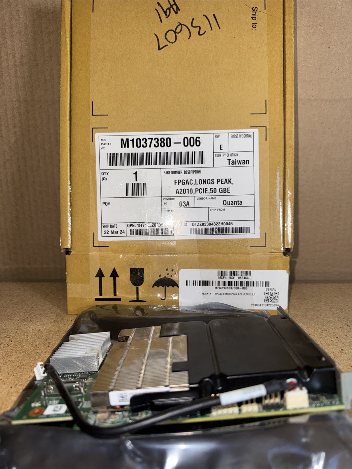 Microsoft M1037380-006 REV E, Accelerator Card***FAST FREE SHIPPING***