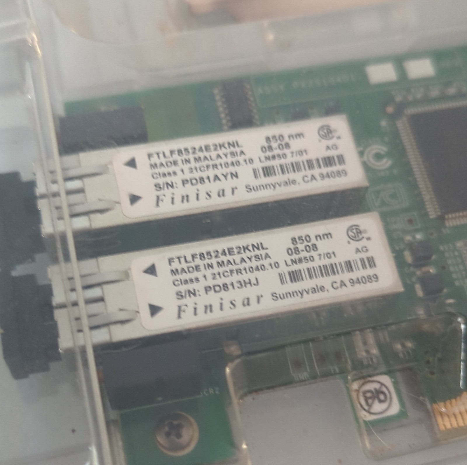 QLogic PX2510401 PCI Express LAN Card 2 Optical LC Ports 4Gbps