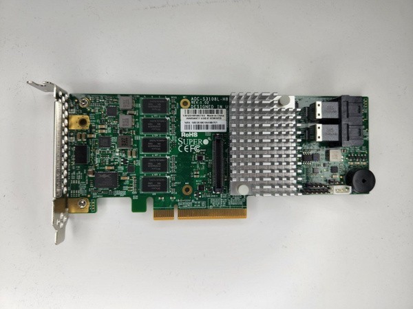 SUPERMICRO AOC-S3108L-H8IR-16DD 2GB 8-Port SAS3 12Gbps PCI-e 3.0 RAID Controller