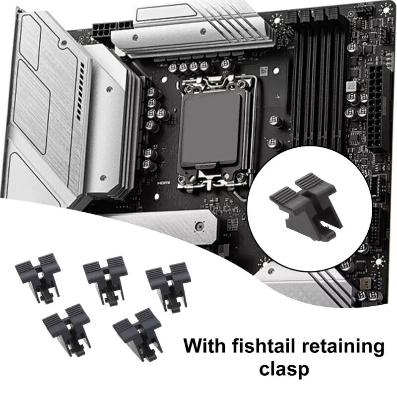 NEW *LOT OF X5* Universal PCIE 16X Slot Retention Clip Graphics Card Slot Socket