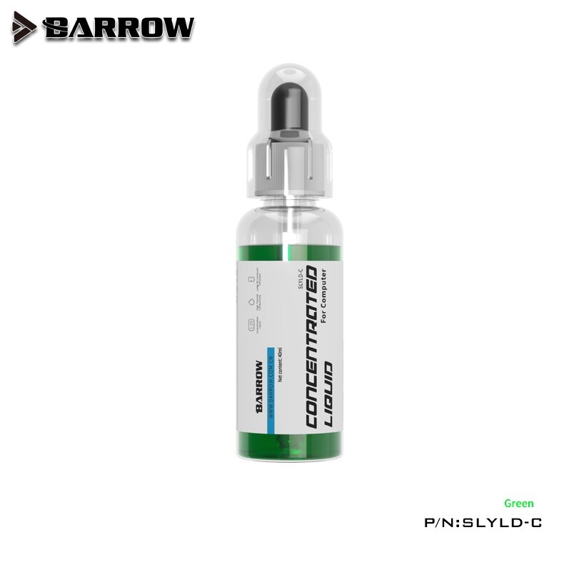 Barrow Concentrated Water Cooling PC Liquid Coolant 40ML SLYLD-C , UV Green