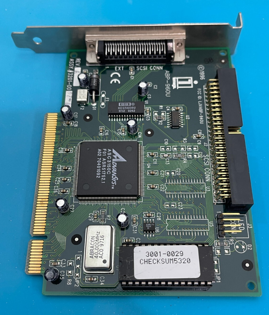 PREOWNED IOMEGA ABP-960U PCI SCSI ADAPTER LJVABP-940U SEE DESCRIPTION