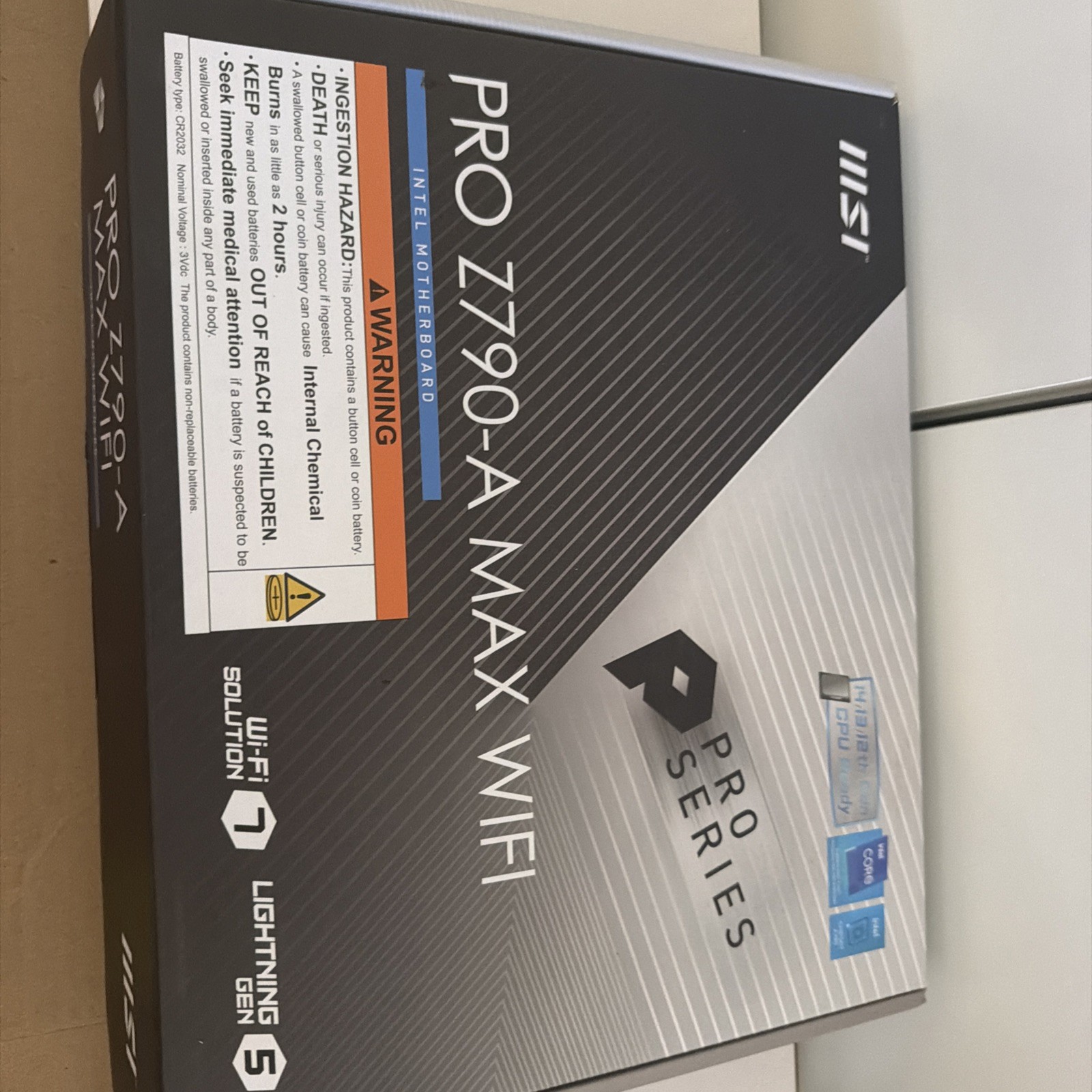 MSI PRO Z790-A MAX WIFI, Intel LGA 1700 ATX Gaming Motherboard New!