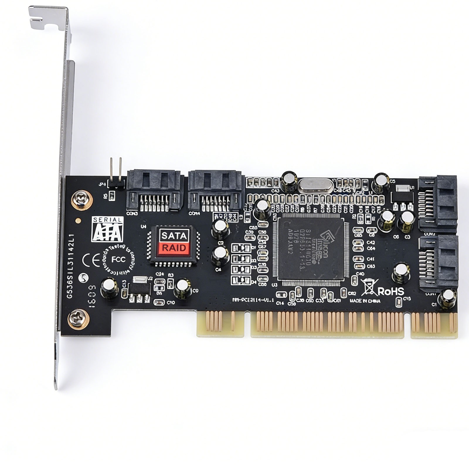 PCI to 4 ports SATA Serial ATA RAID Sil3114 3114 Converter Controller I/O Card