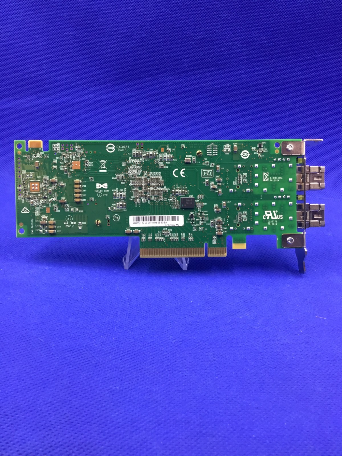 LPE35002-M2 EMULEX 32GB 2-Port 32GFC Short Wave Optical Fibre Channel HBA