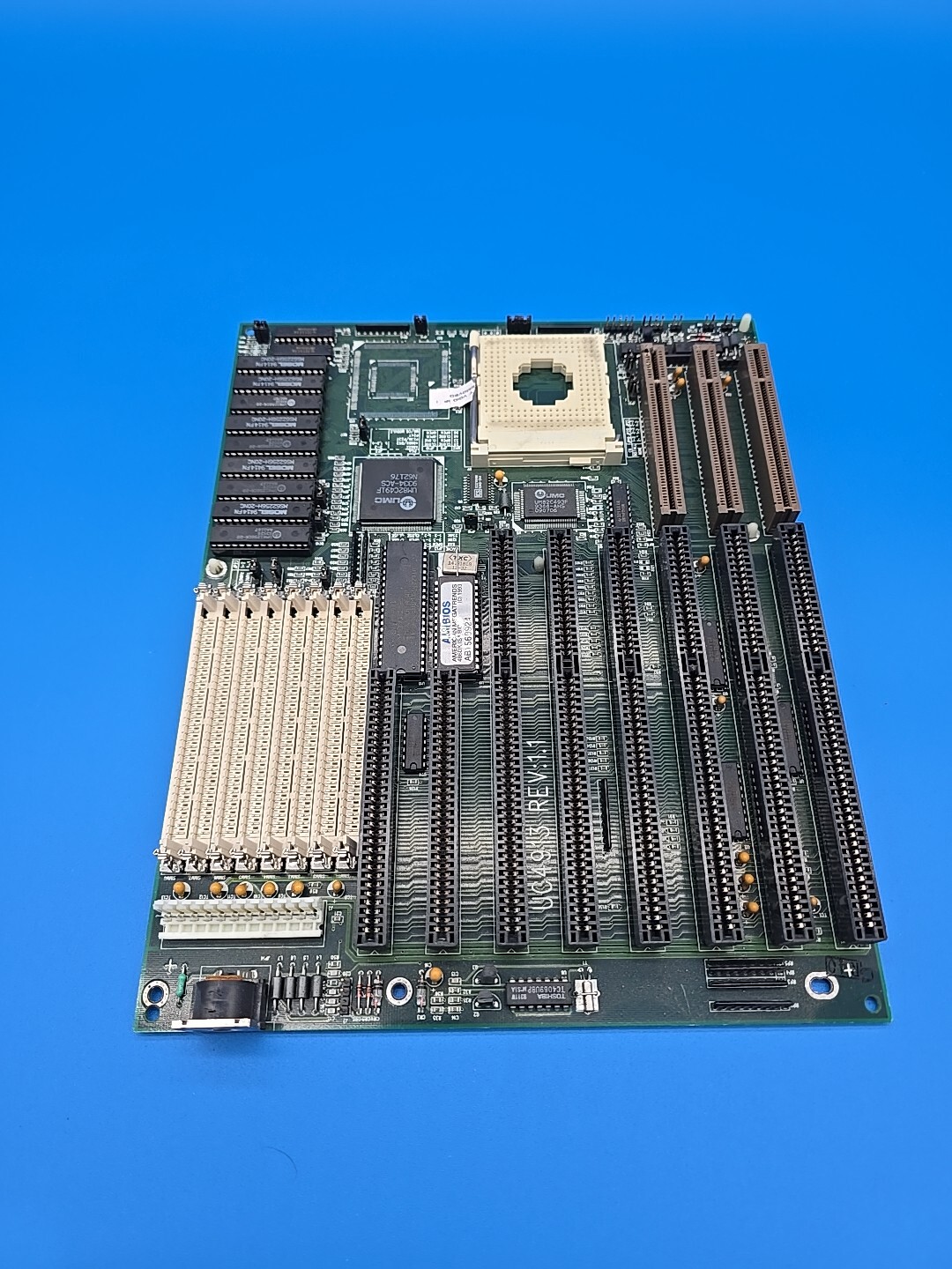 Ecs Uc4913 Retro Computer Mainboard Socket 3 Pc Motherboard Umc Chip 256kb Cache