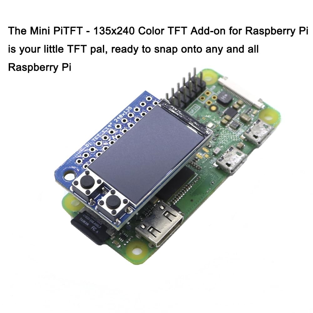 Mini PiTFT 1.14″ LCD Display 135×240 Color TFT Add-on LCD Module for Raspberr…