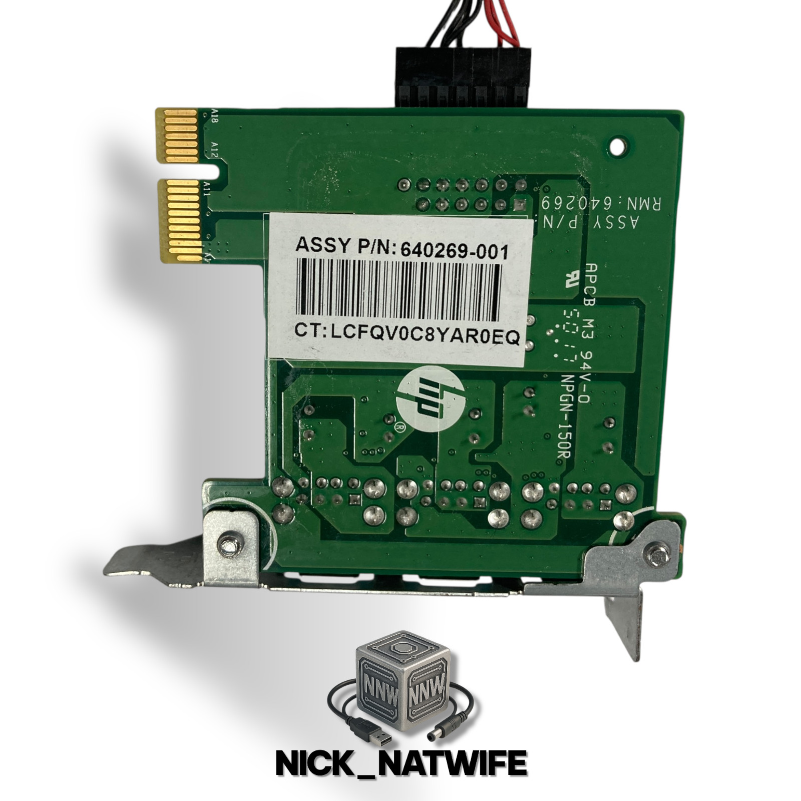 💻 HP 640269-001 PCIe x1 4-Port USB 3.0 Expansion Card Adapter 12V ⚙️