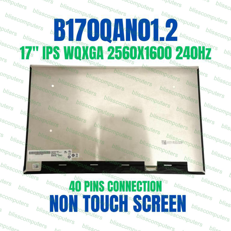 17″ 16:10 240Hz WQXGA 2560×1600 LED LCD Screen IPS Display MSI Raider GE78HX
