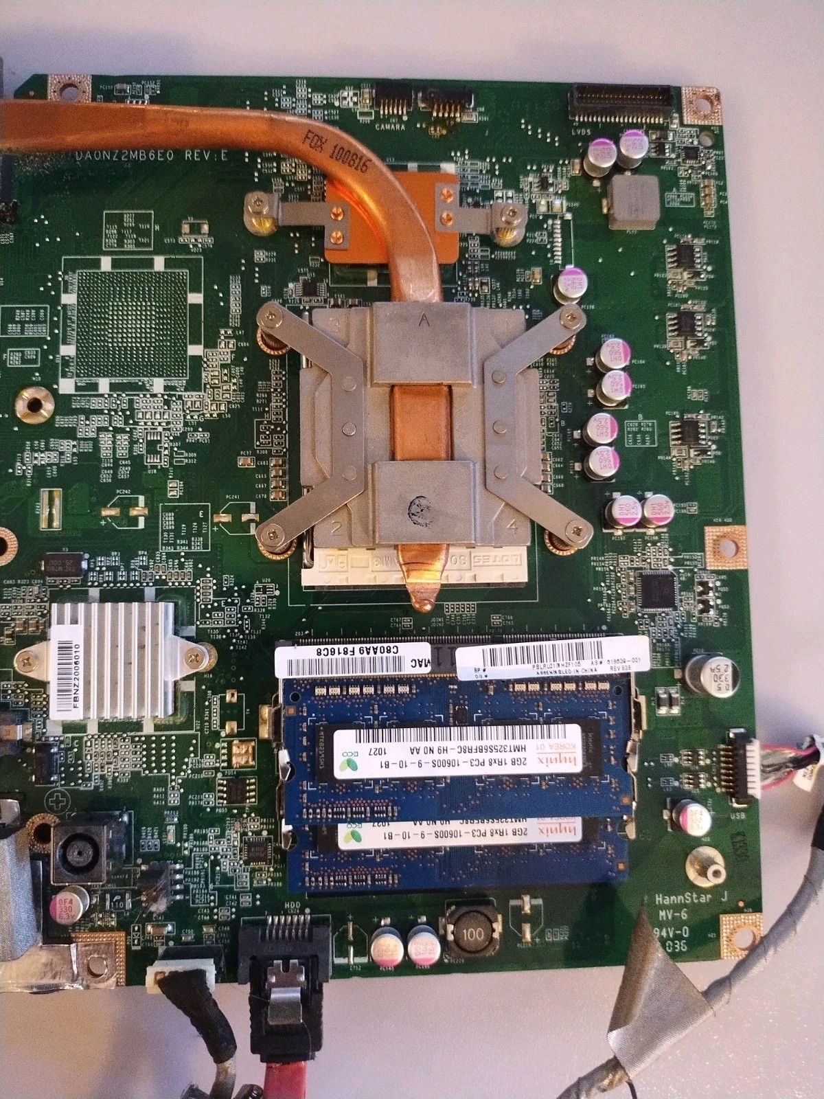 ⭐HP Touchsmart 310-1020 AIO Main Board DA0NZ2MB6E0 & Memory (Part # 618639-001)