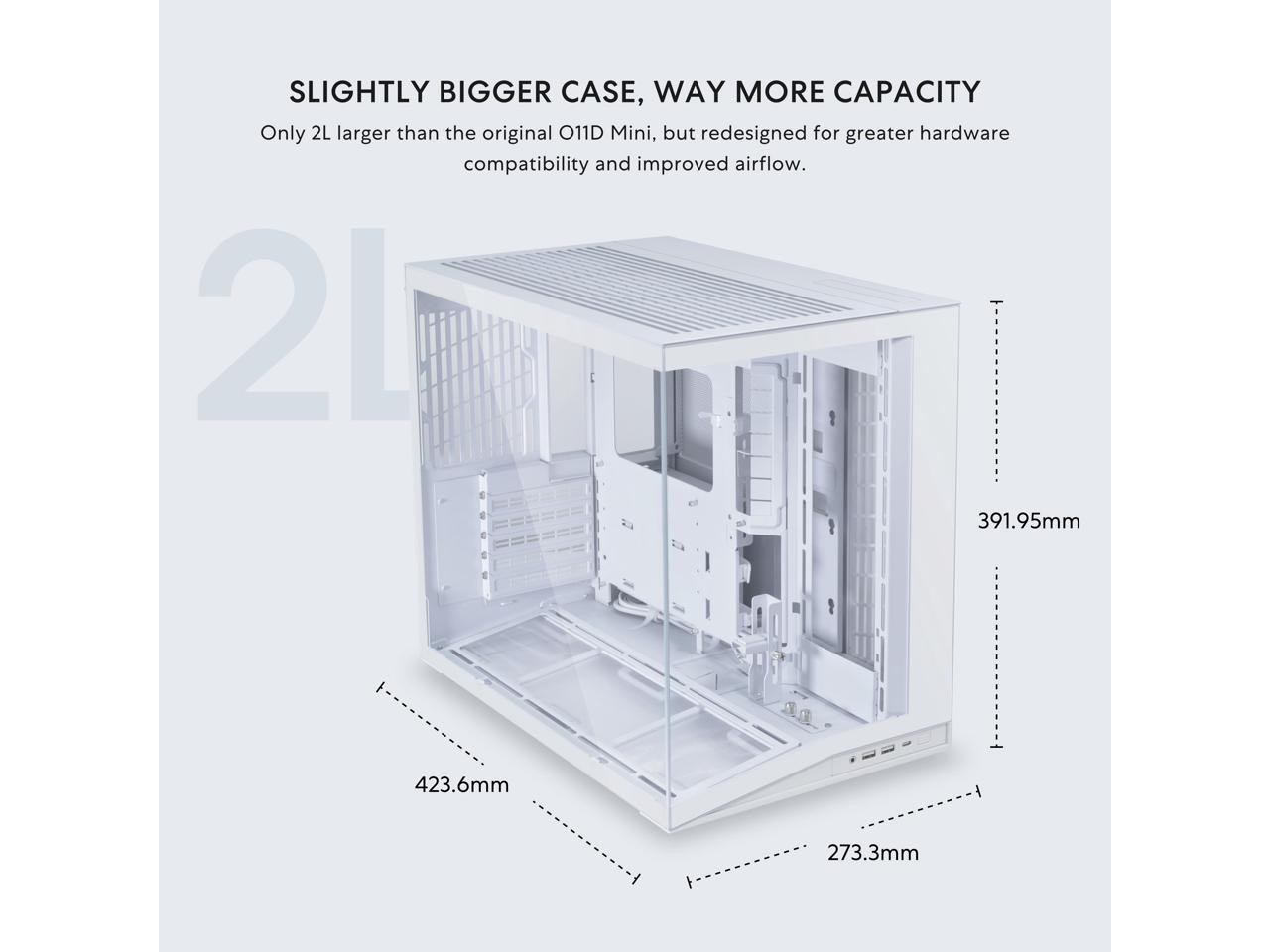 LIAN LI O11D MINI V2 | Compact ATX Mid-Tower Airflow Computer Case | Panoramic V