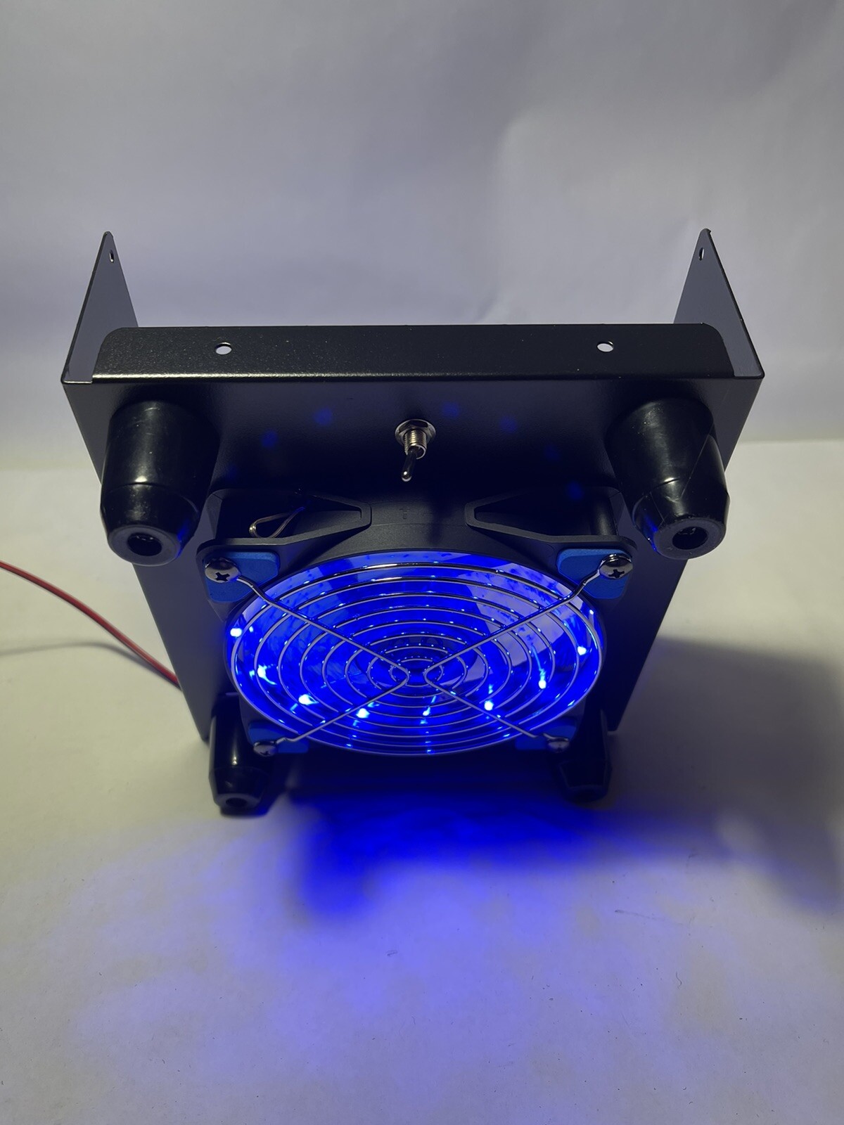 COOLING FAN KIT STAND W/ BLUE LED FAN Fits CB 7” Width 7.75” Depth Universal Fit