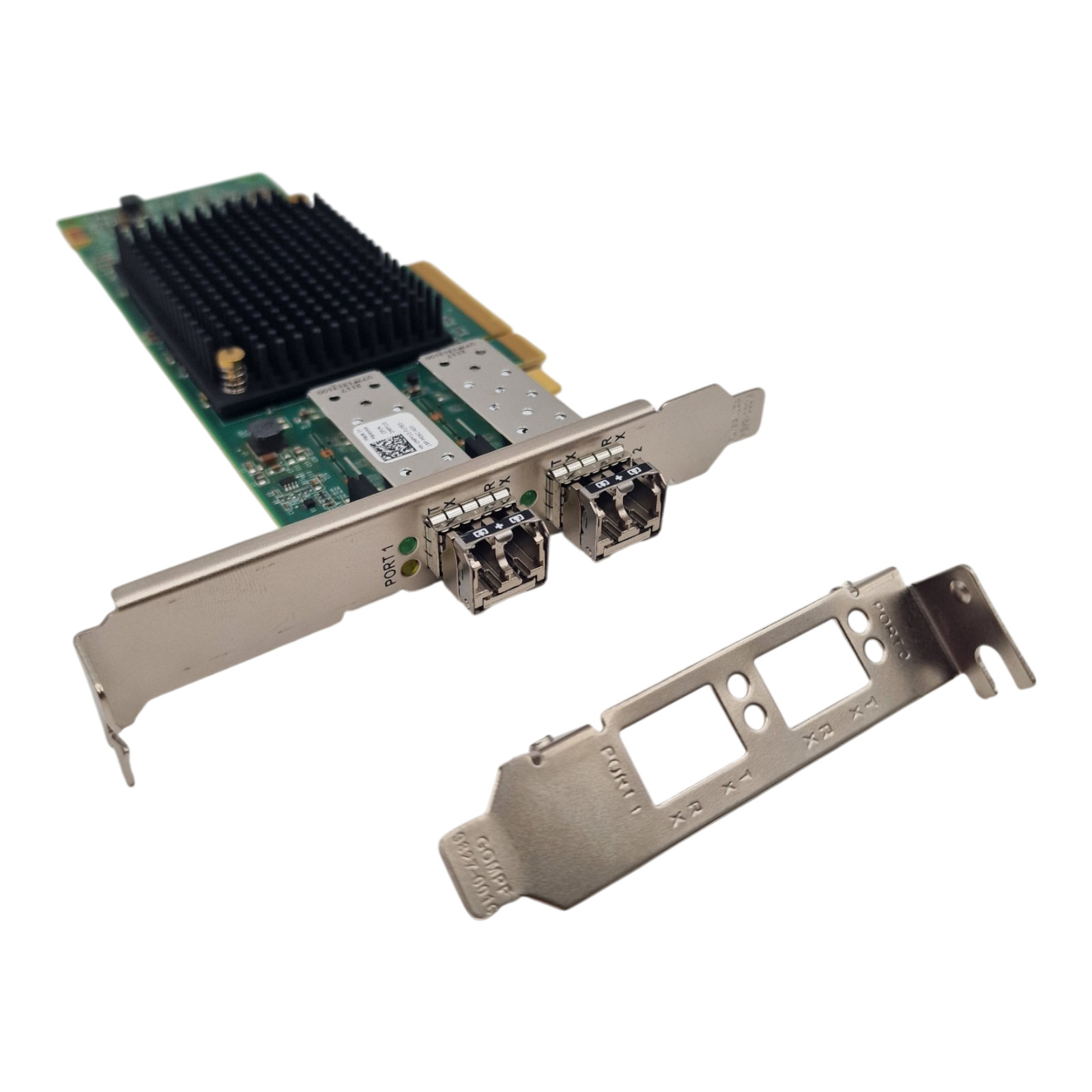 NEW Dell Emulex LPe35002 Dual Port 32Gb FC SFP+ HBA HH+FH MPY10 + 2x 32Gb SFP+