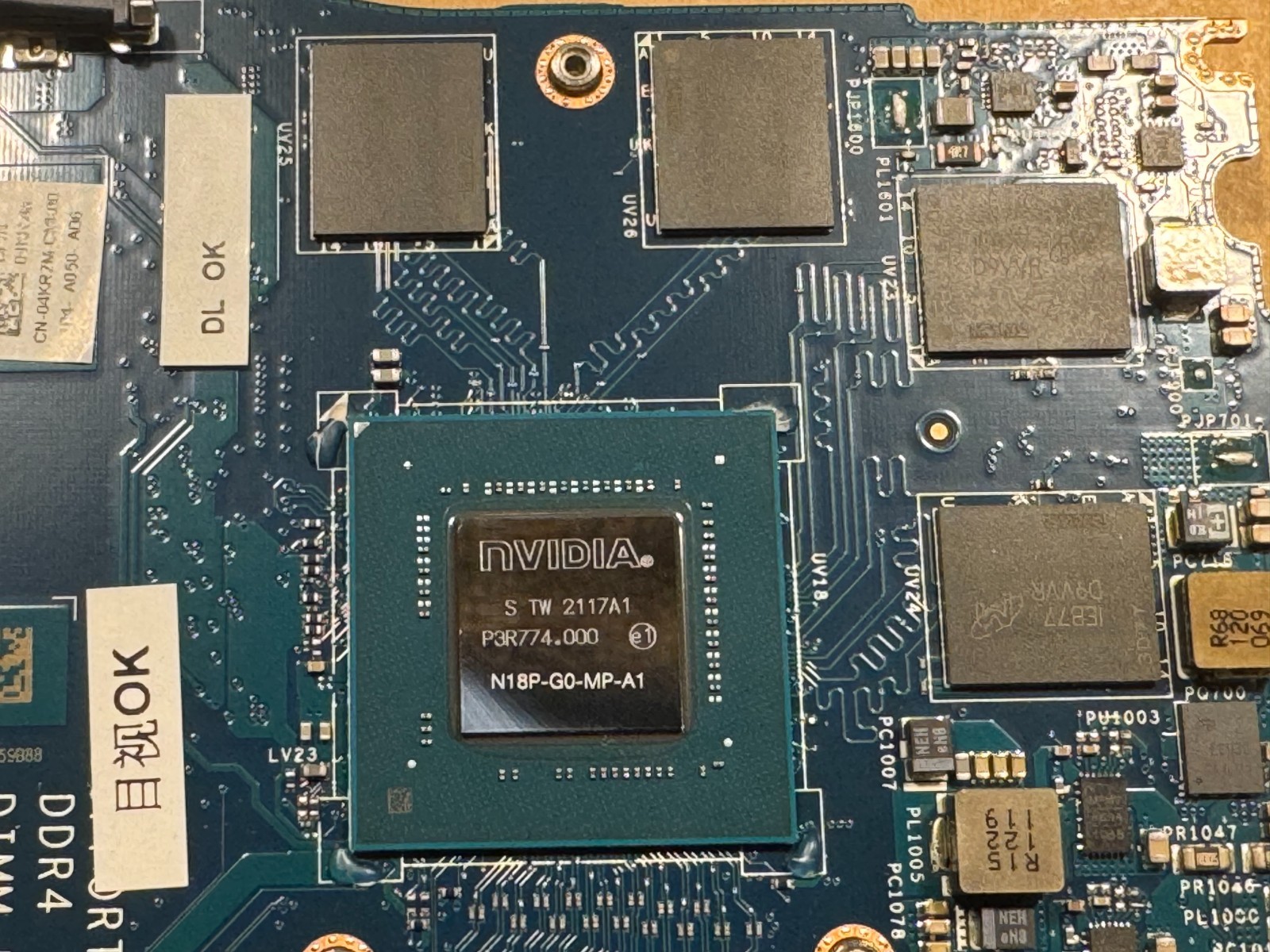 NEW Dell XPS 15 7590 Motherboard Intel i9-9980HK nVidia GTX1650 4KR2M LA-H331P