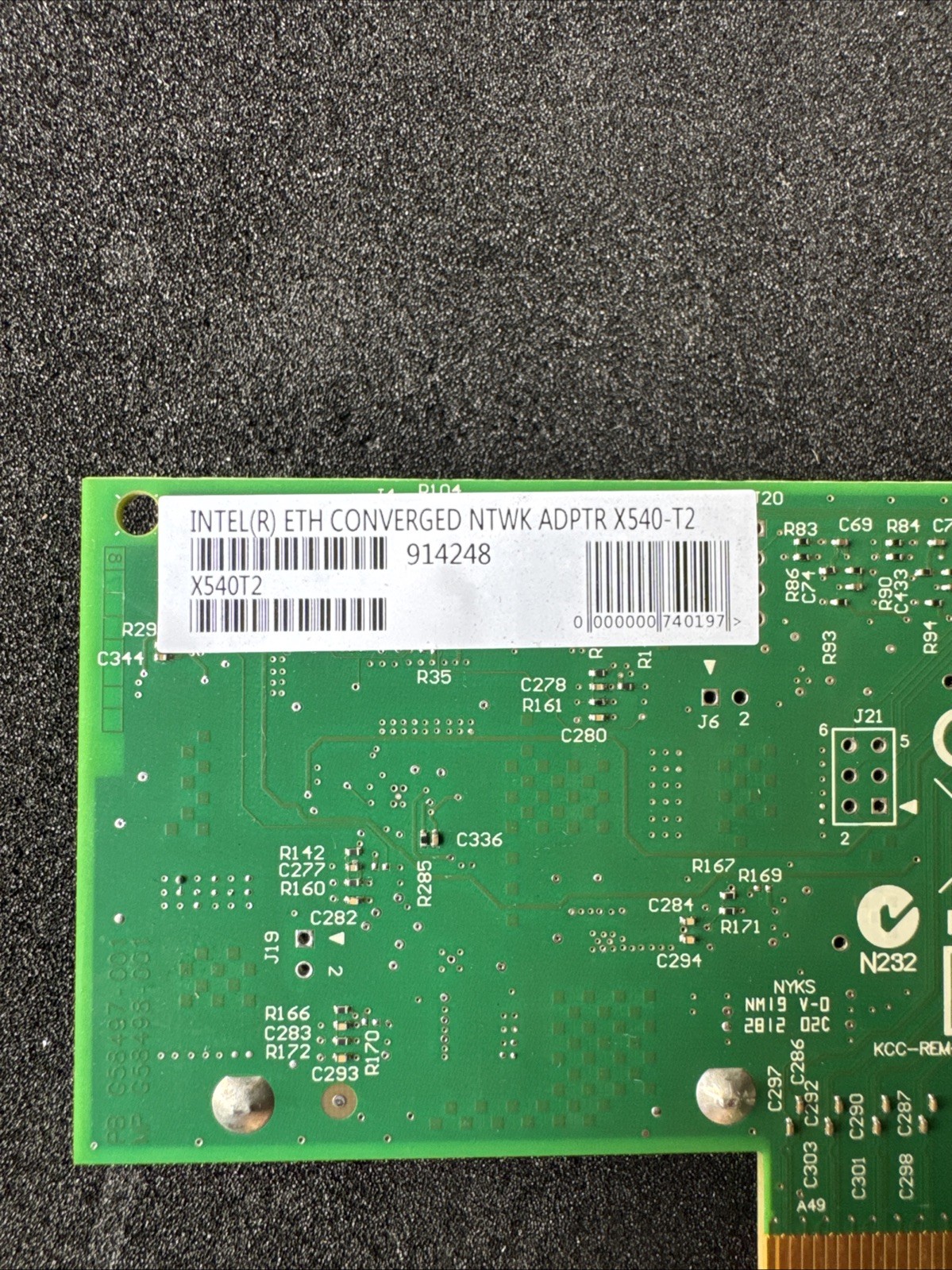 Genuine INTEL CONVERGED DUAL PORT NETWORK ADAPTER X540-T2 X540T2 SFF Bracket