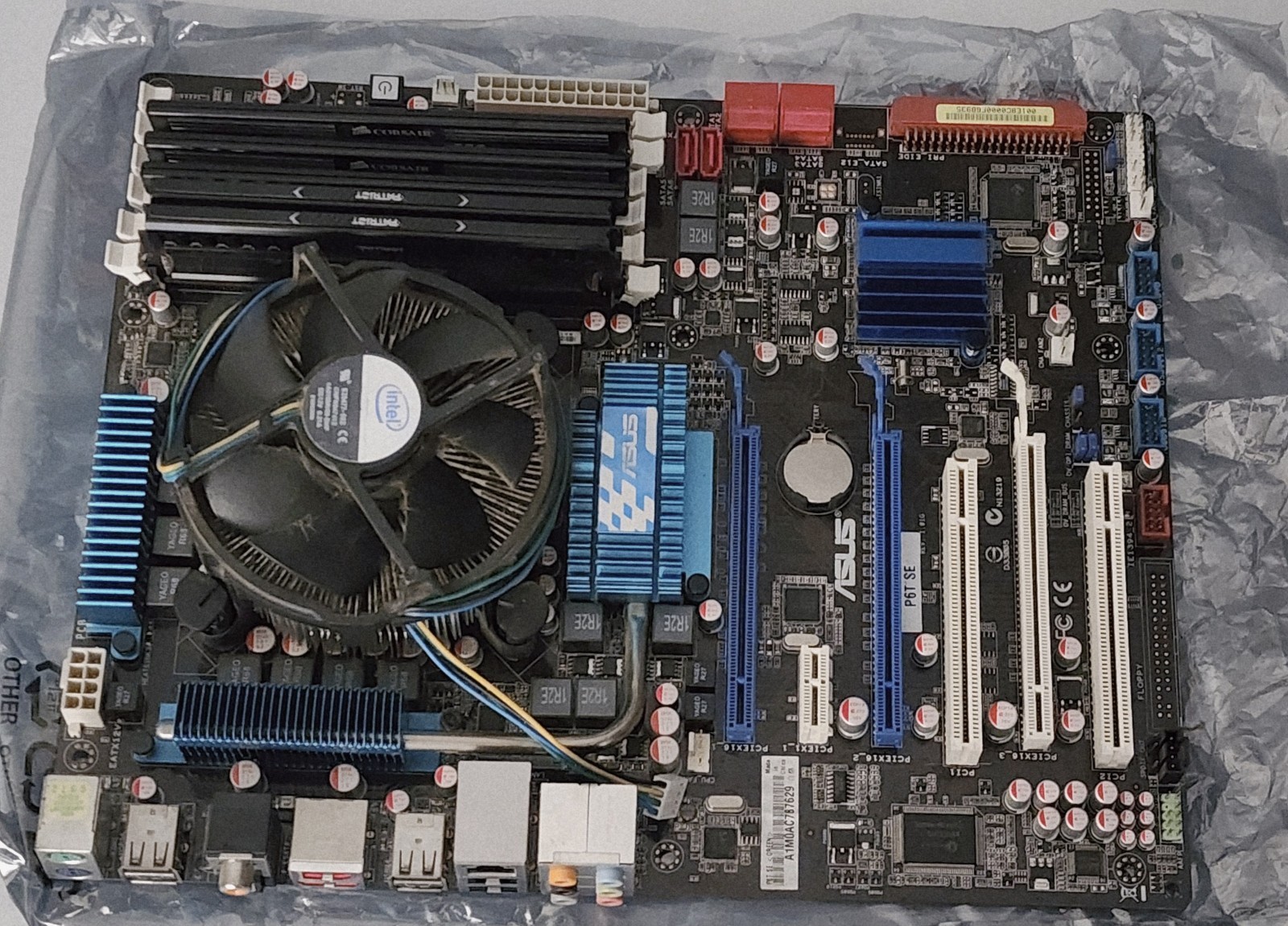 ASUS P6T SE Motherboard W/Ram See Description