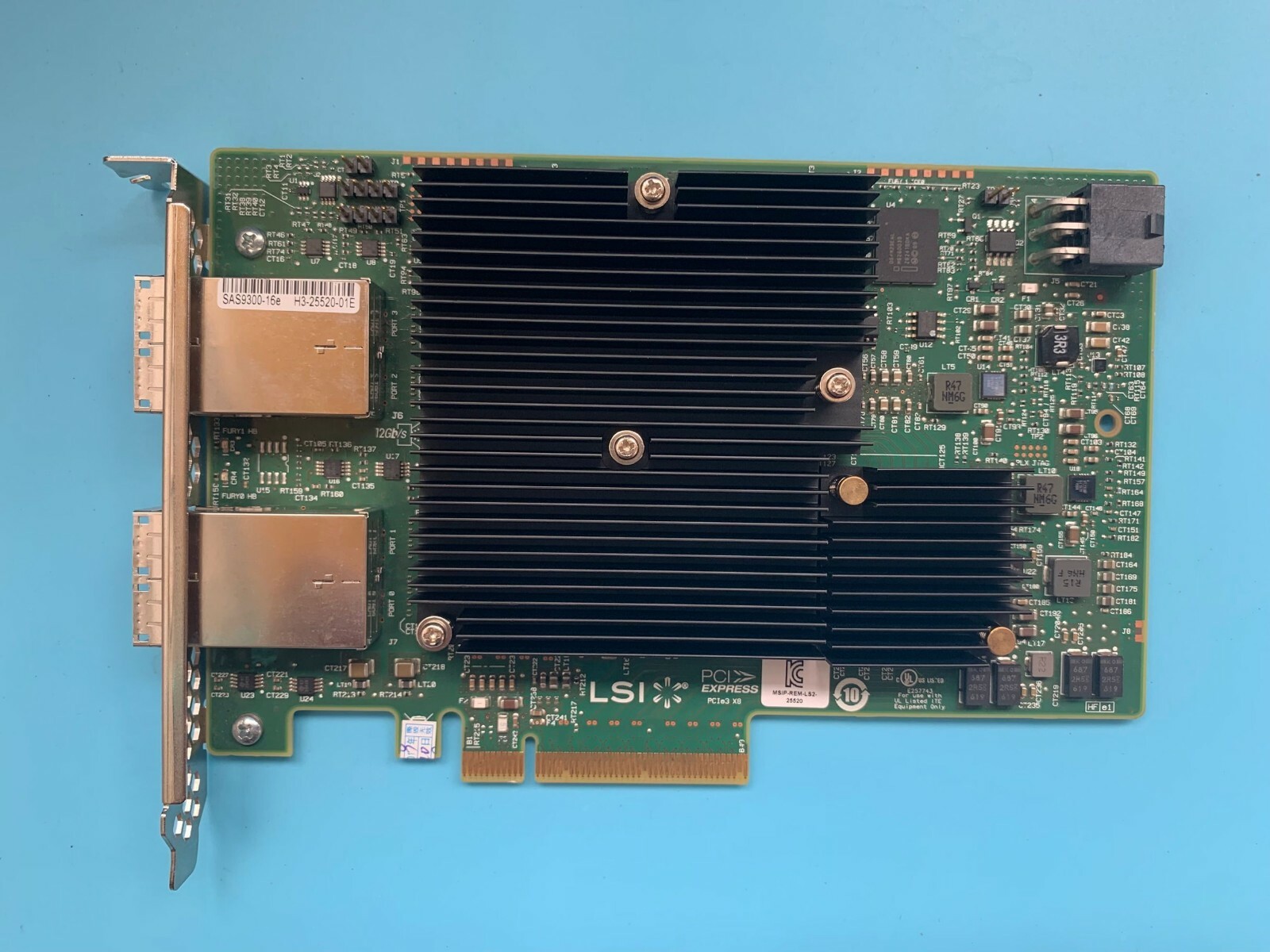LSI 9300-16E Quad Port External 3008 PCIe SAS3 12GBs JBOD IT Mode Controller