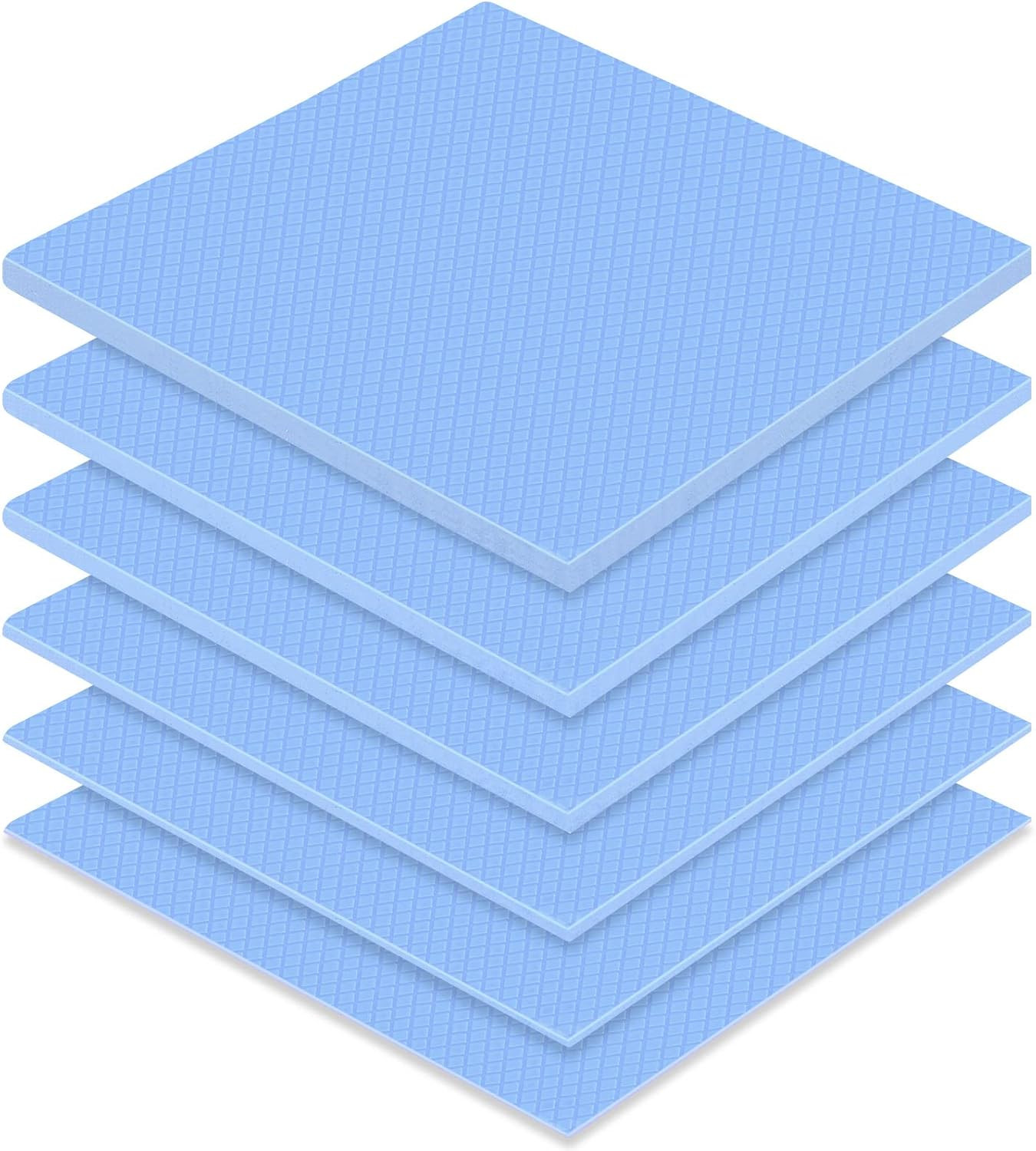 6 Pcs Thermal Pad 100 X 100 Mm 0.5 Mm 1 Mm 1.5 Mm 2 Mm 2.5 Mm 3 Mm Heat Re