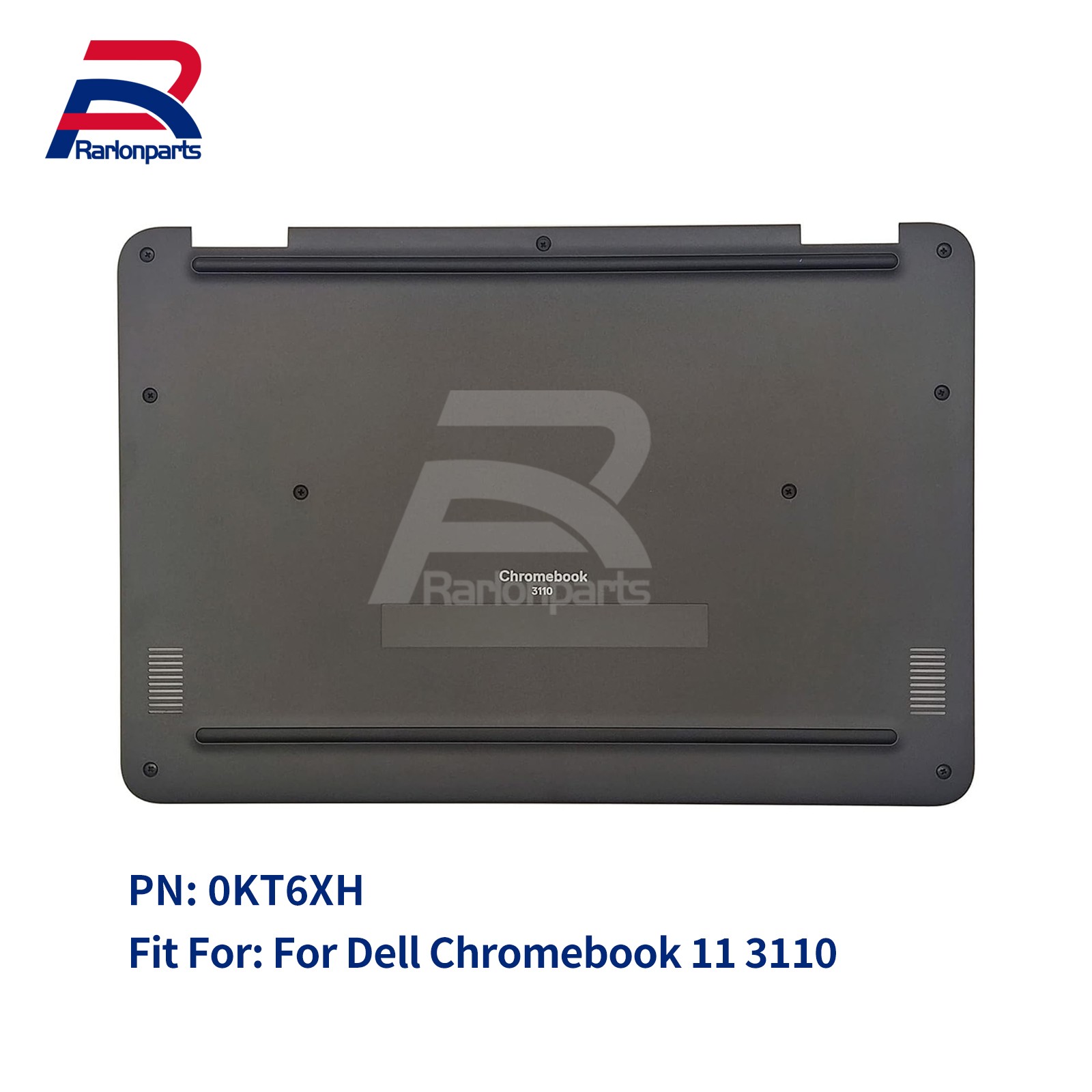 New For Dell Chromebook 11 3110 Black Bottom Cover Lower Base Case 0KT6XH US