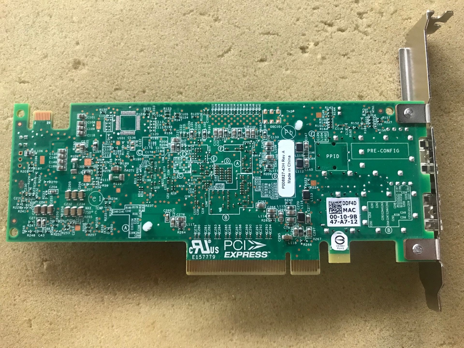 New Dell EMULEX OCE14102 10G Dual Port 10 Gigabit PCIe Ethernet DDF4D 0DDF4D