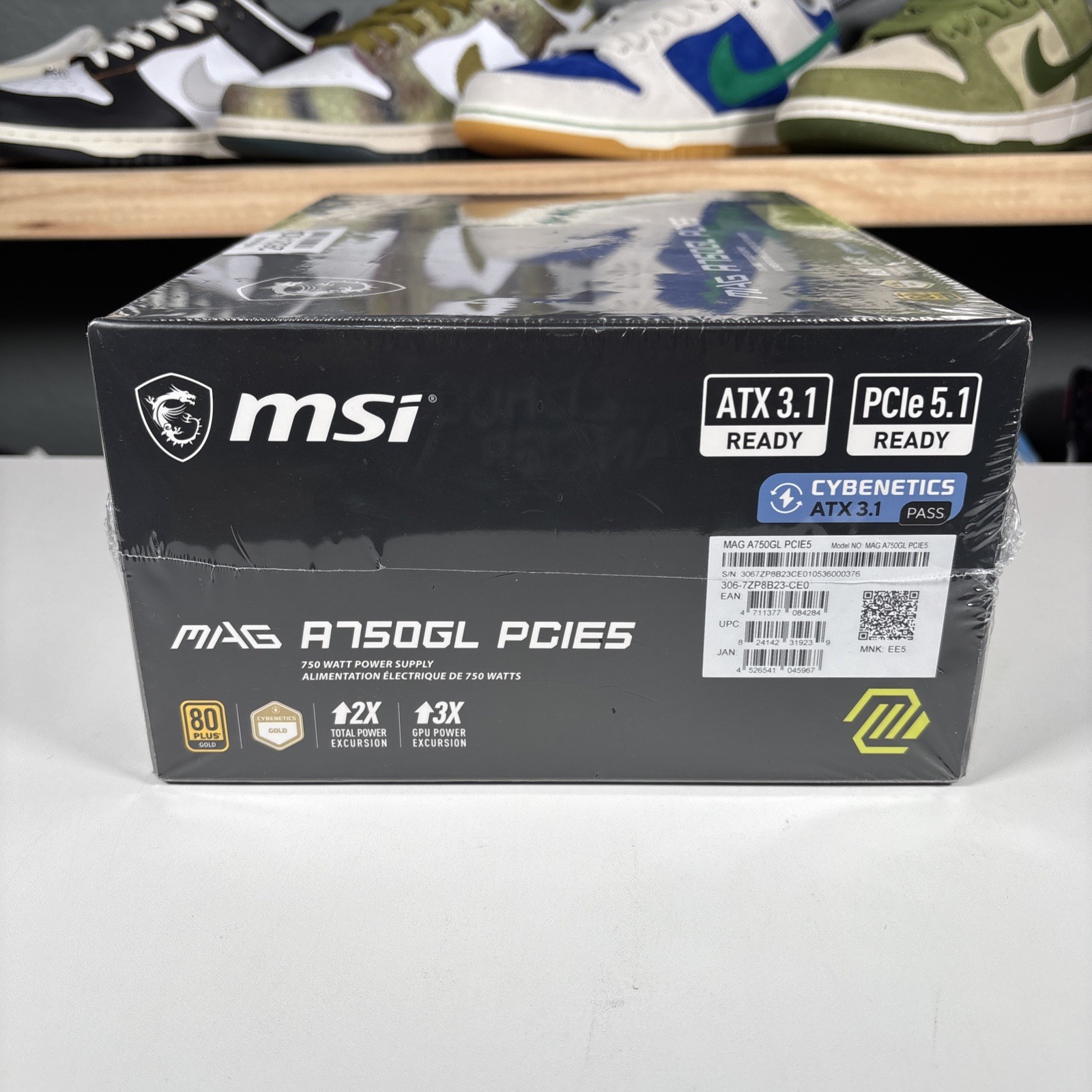 MSI MAG A750GL PCIE 5 750W ATX 3.1 Full Modular 80+ Gold Gaming Power Supply NEW