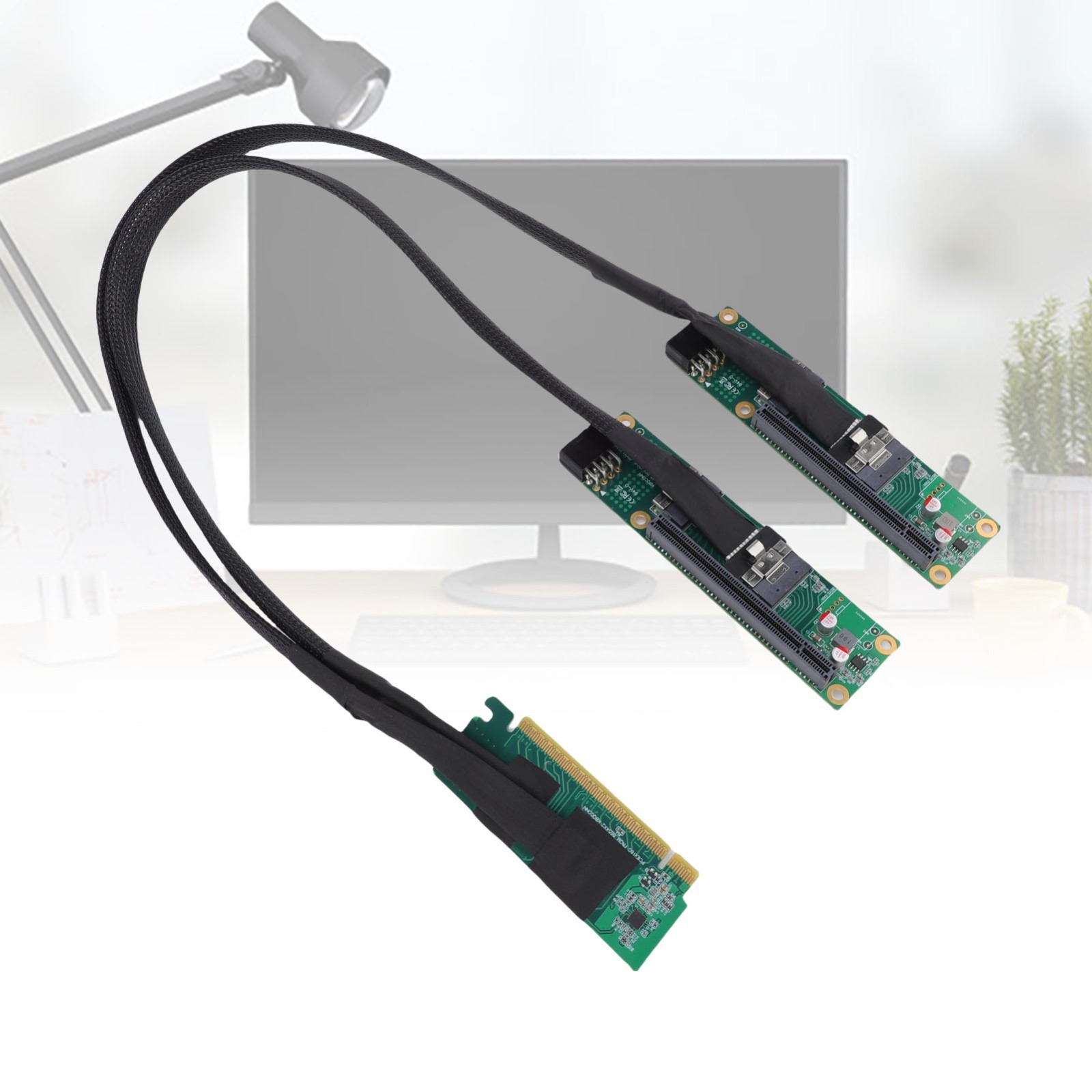 PCIe 4.0 X16 to SFF-8654 X2 Adapter Cable High Performance PCIe 4.0 to SFF-8654
