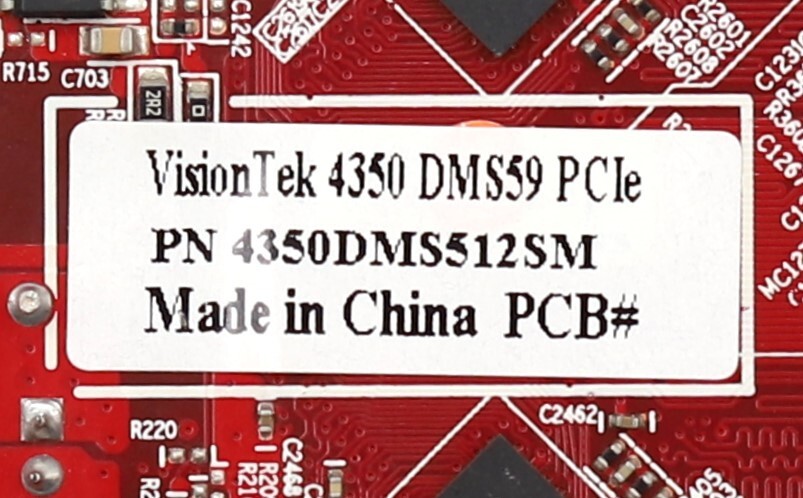 VisionTek ATI Radeon HD 4350 512MB DDR2 PCIe Graphics Card P/N: 4350DMS512SM