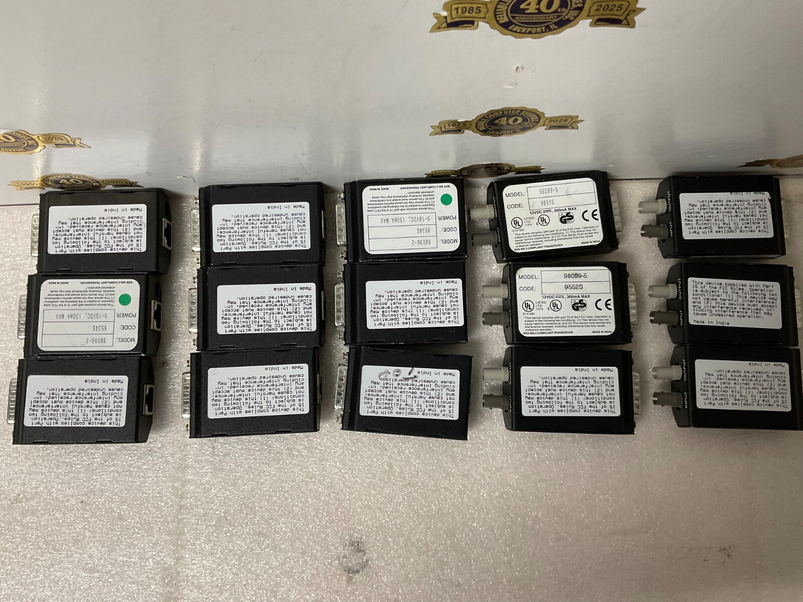 CONNECTWARE Lot 15 10BASE Transceiver -9- 98098-2 10BASE-T -6 98099-5 10BASE-FL