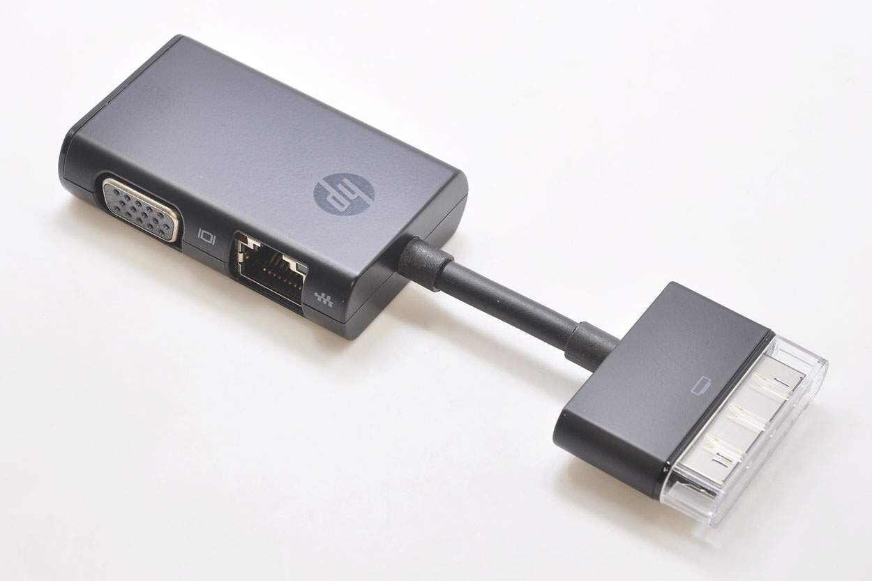New Genuine HP Dock Connector to Ethernet & VGA Adapter HP EliteBook VGA+ Ethern
