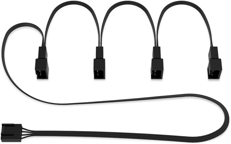 ARCTIC 4-Pin PWM Fan Splitter Cable – PST Extension-Cable for 4 Case Fans
