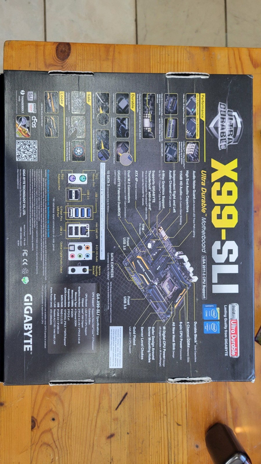 Gigabyte GA- X99-SLI UD Ultra Durable Computer Motherboard