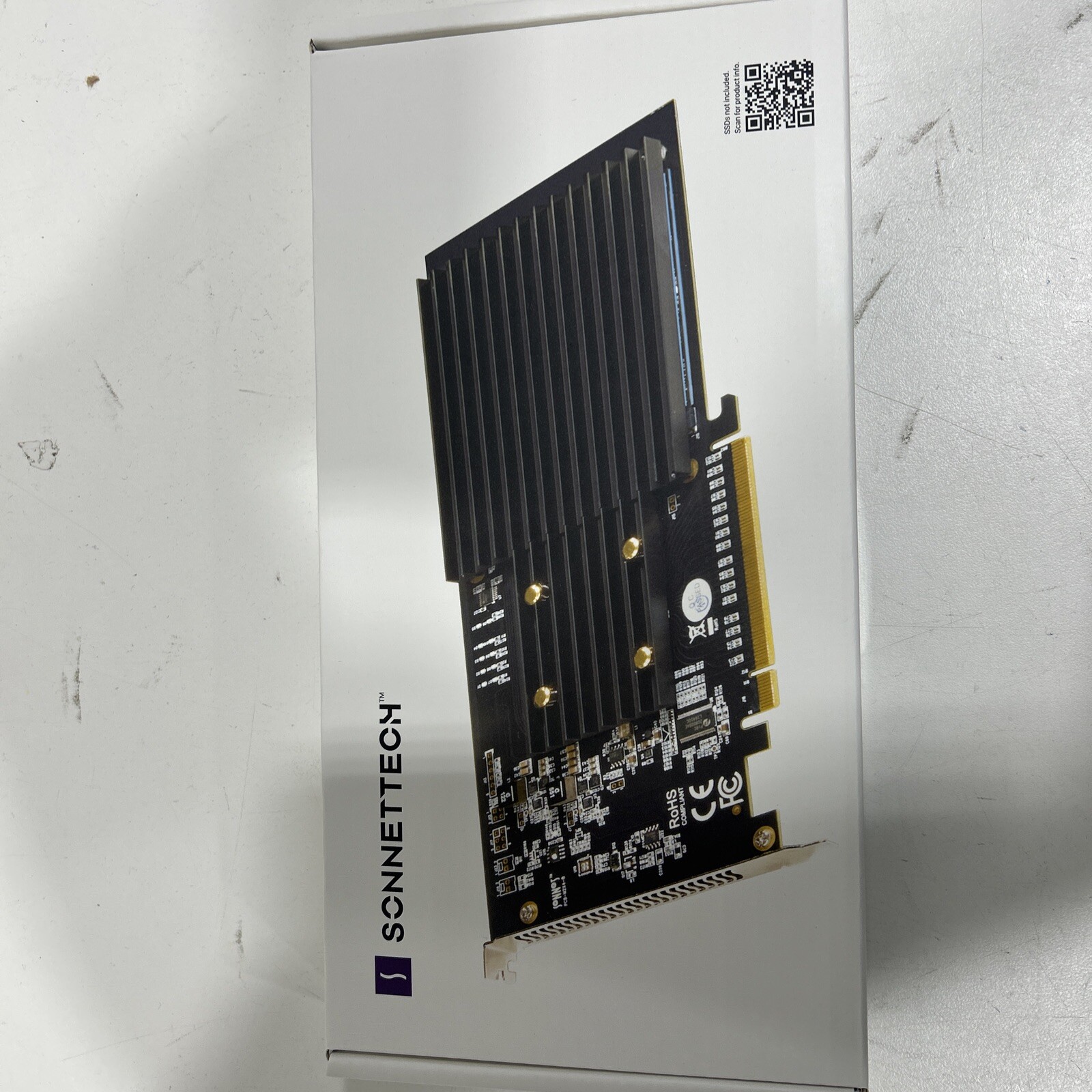 Sonnet M.2 4×4 Silent PCIe Card for NVMe SSDs #FUS-SSD-4X4-E3S
