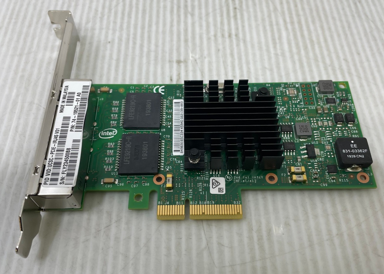 Cisco Quad Port 1Gb Network Adapter 74-10521-01 A0 Full Height