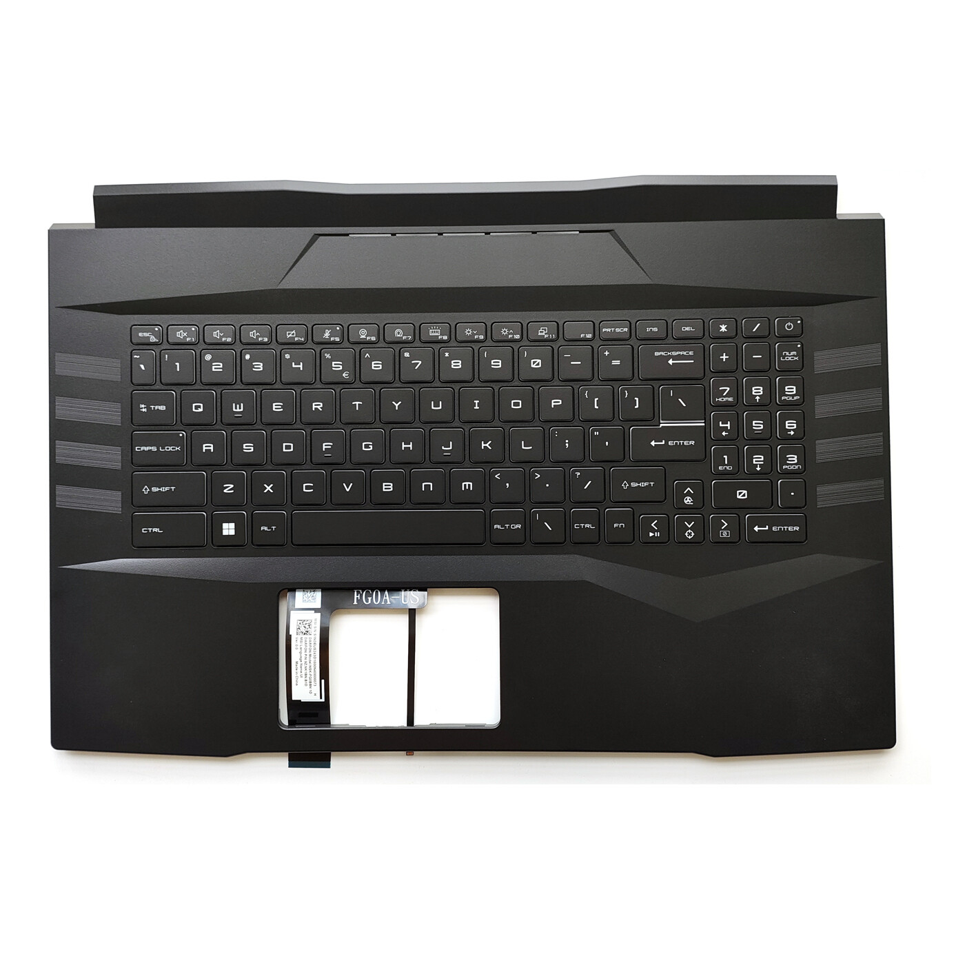 New for MSI Pulse GL76 11UDK SCK MS-17L1 Palmrest Upper Cover Backlit Keyboard