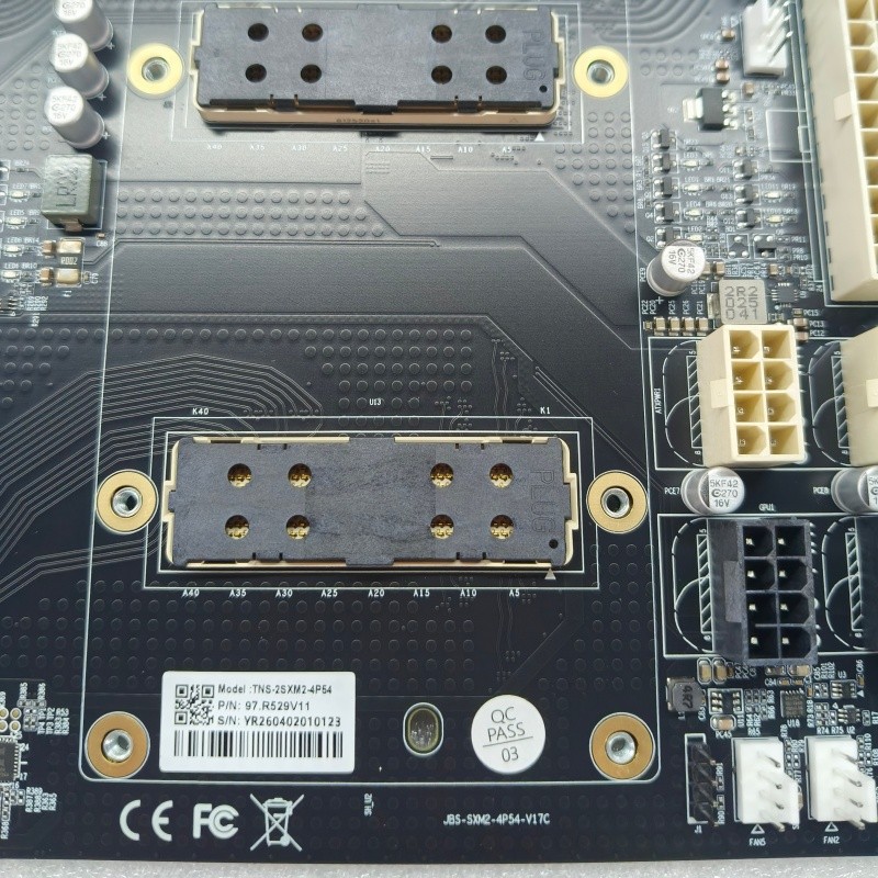 NVIDIA V100 SXM2 GPU Base Board Kit with PCIe Adapter & Cables for AI Server