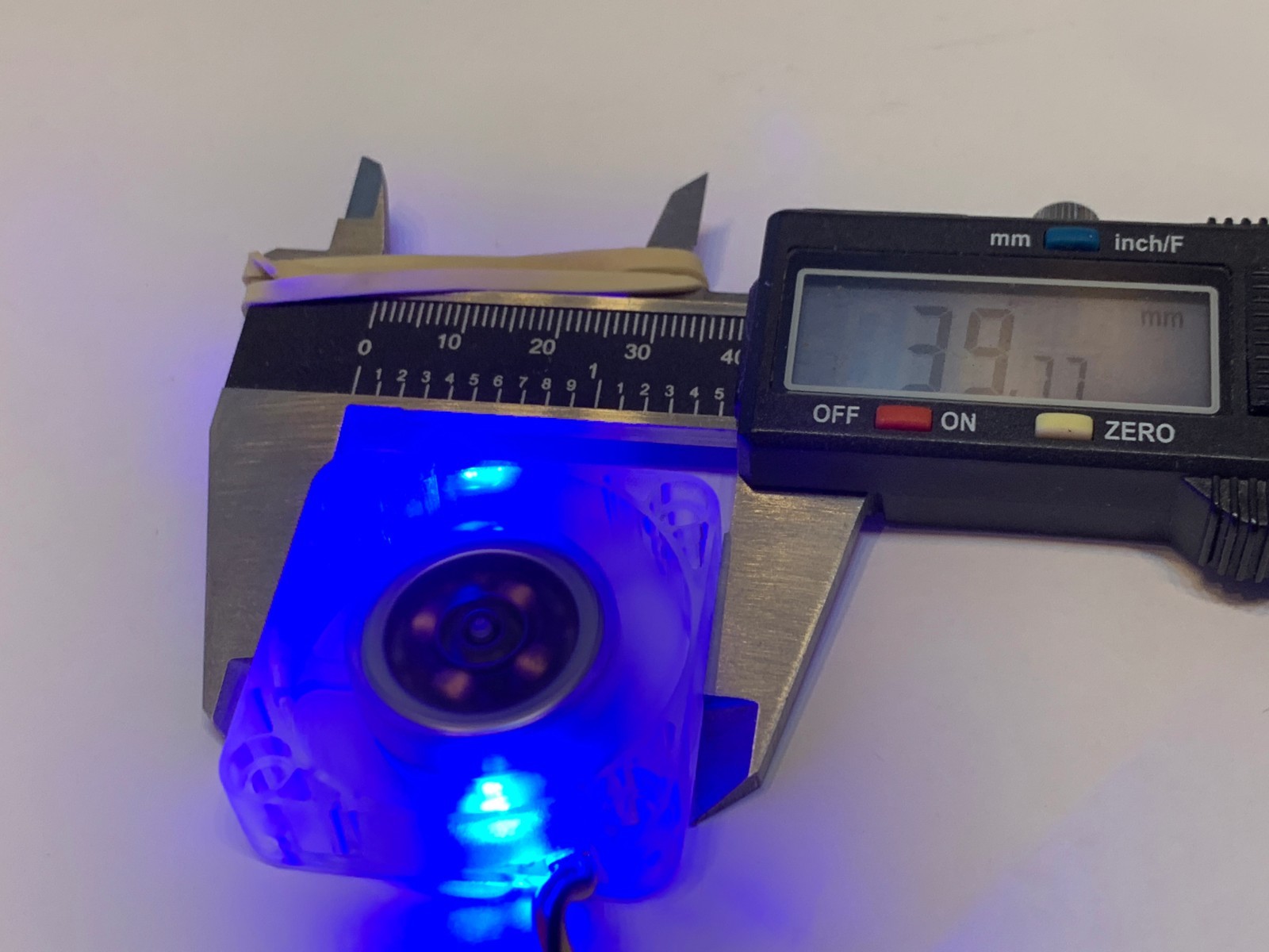 4 Pieces Blue LED mini 12V 4010 40x40x10mm DC Cooling Fan micro brushless A15