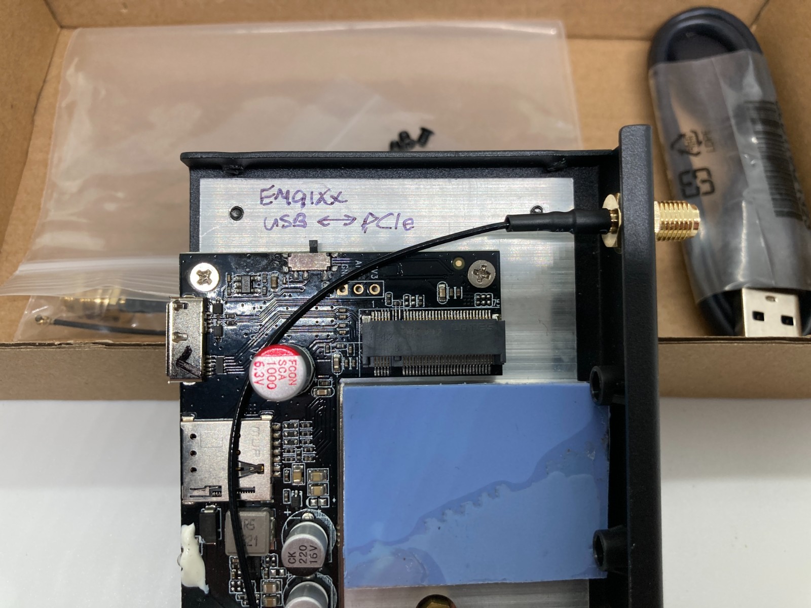 Rework.Network M.2-USB3 HM2U V2 Enclosure Sierra Wireless EM919x EM7690 Telit FN