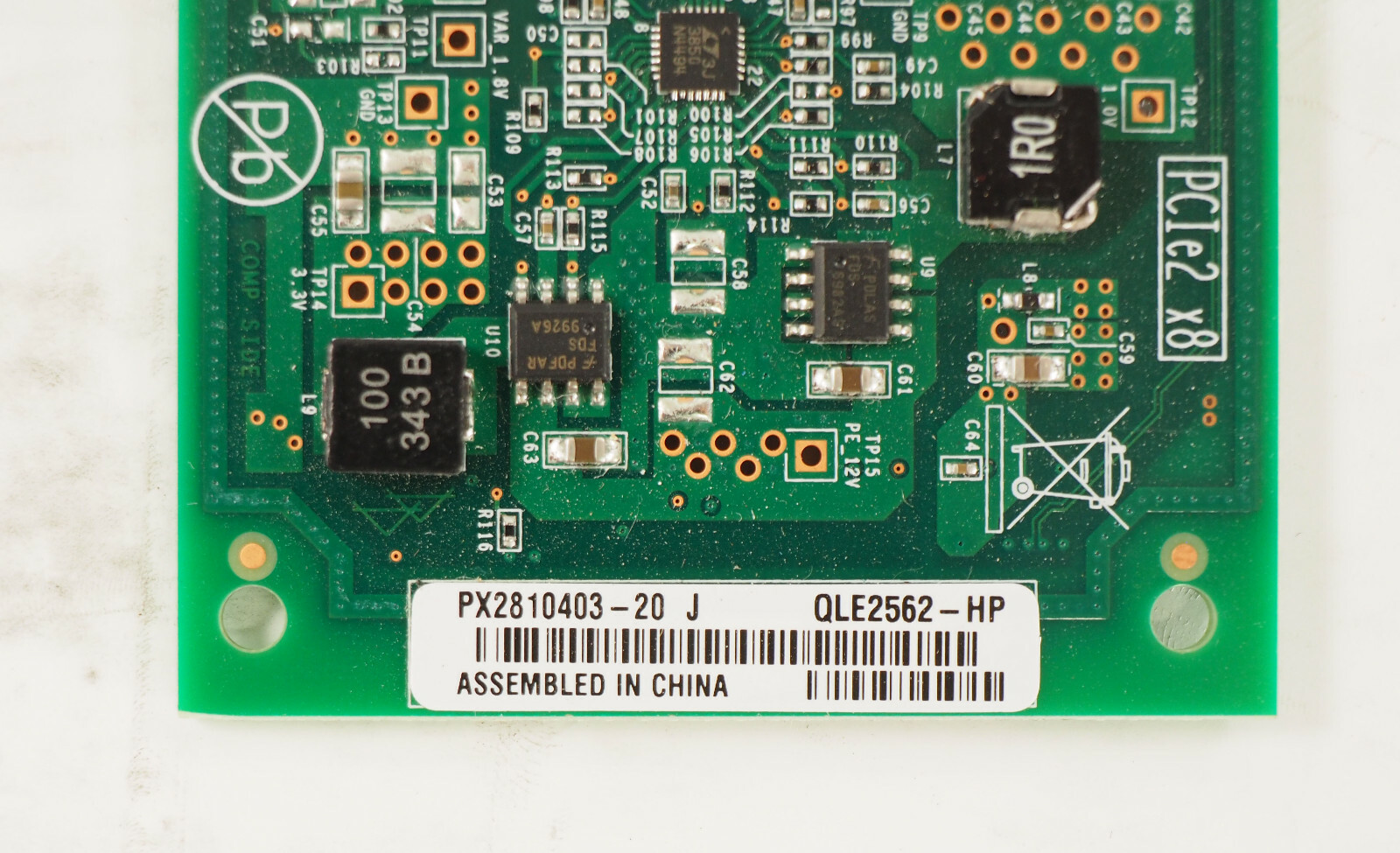 HP QLE2562-HP 2x SFP low profile bracket 489191-001 Network Module w/*2 SFP