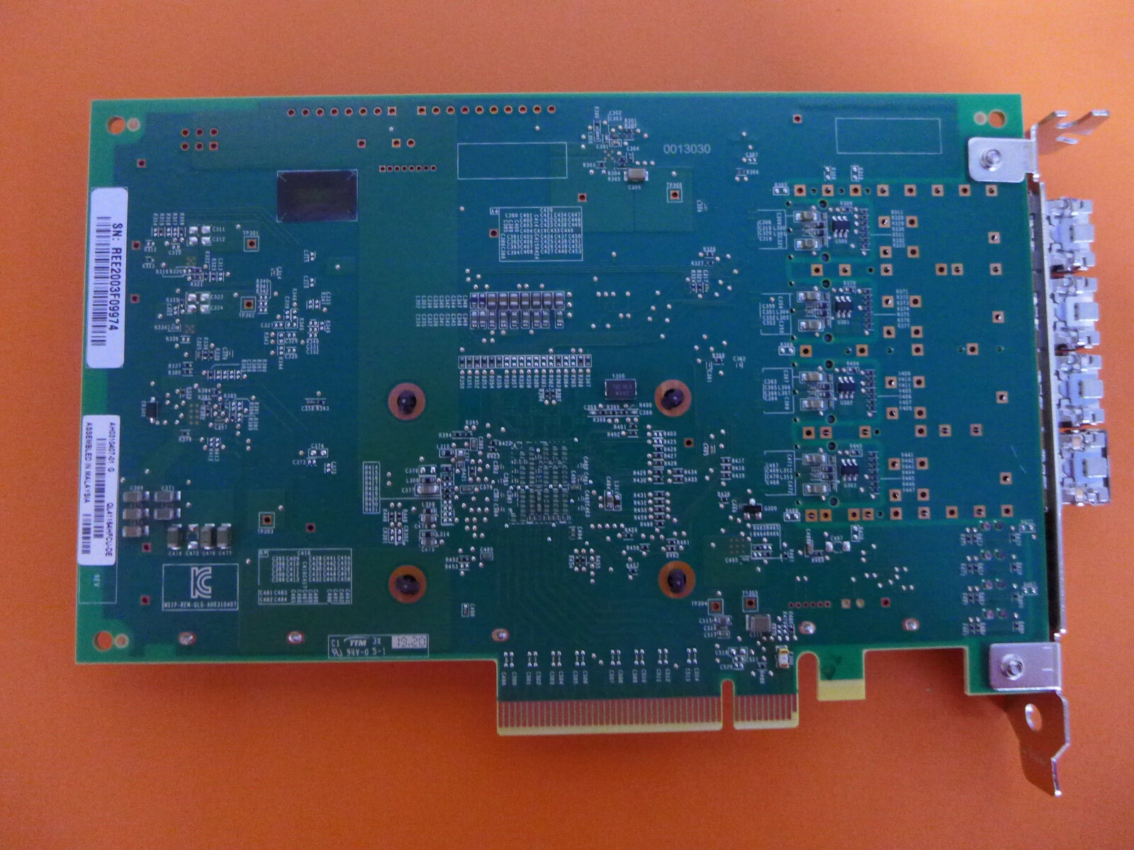 QLogic QL41164 Quad Port 10Gb SFP Converged Network Adapter Dell 0HY9T