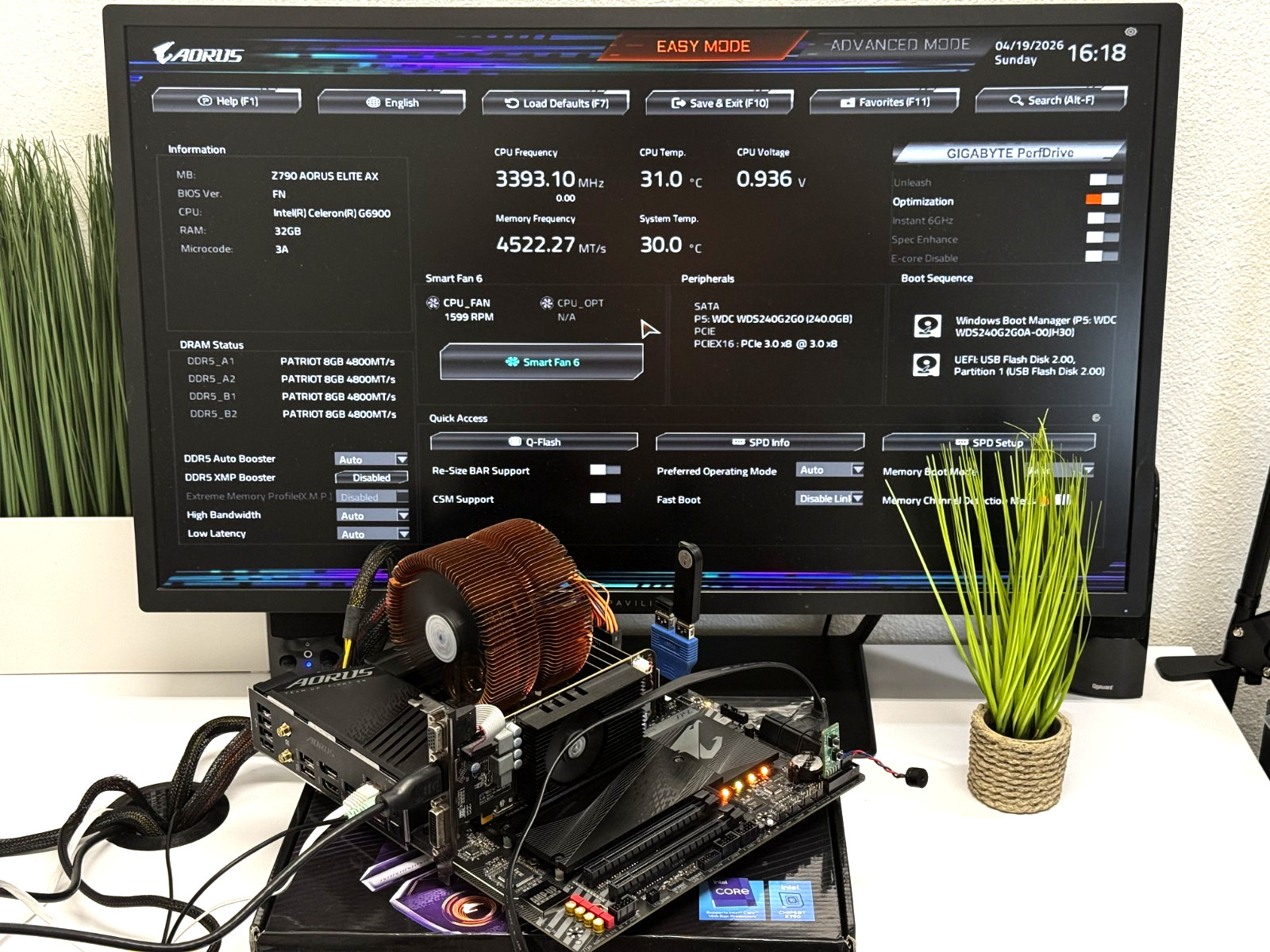 GIGABYTE Z790 AORUS ELITE AX DDR5 LGA1700 WiFi 6E PCIe 5.0 ATX
