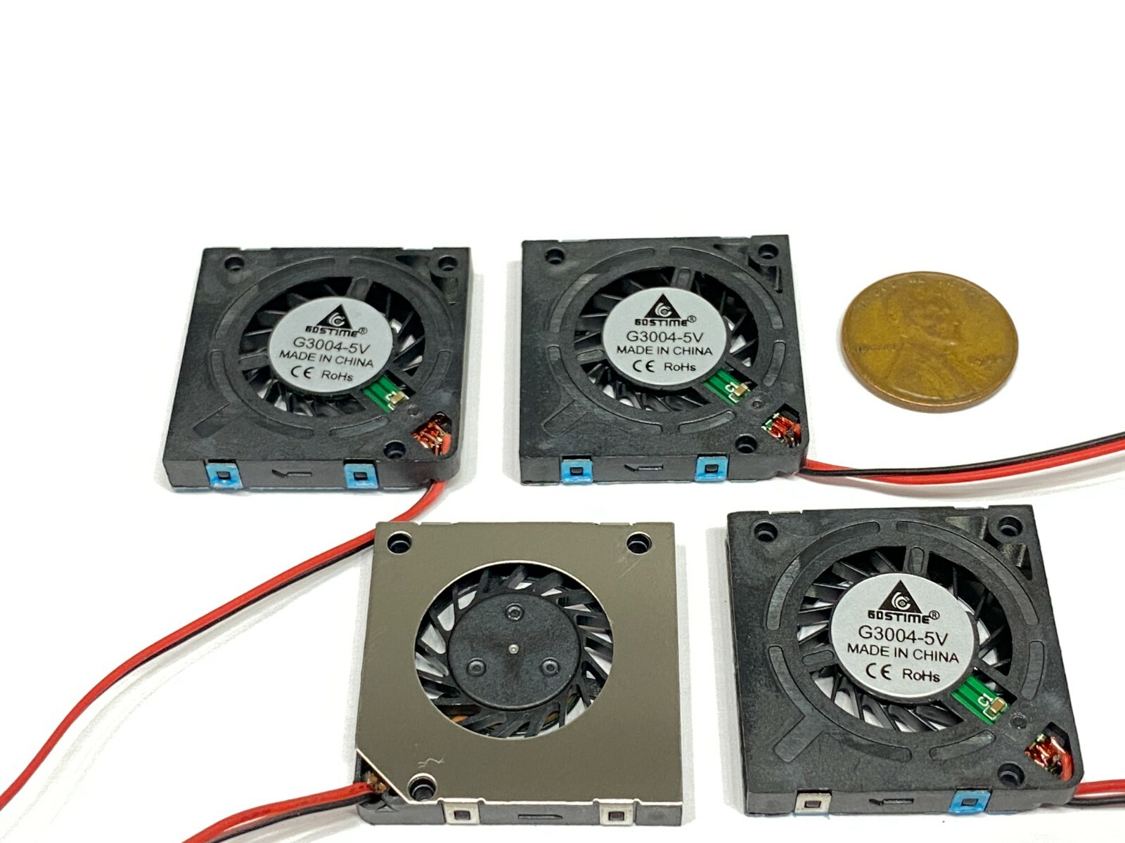 4 Pieces Blower fan 3004 5V 30mm x 4mm 3cm mini small cpu 3d printer micro E14