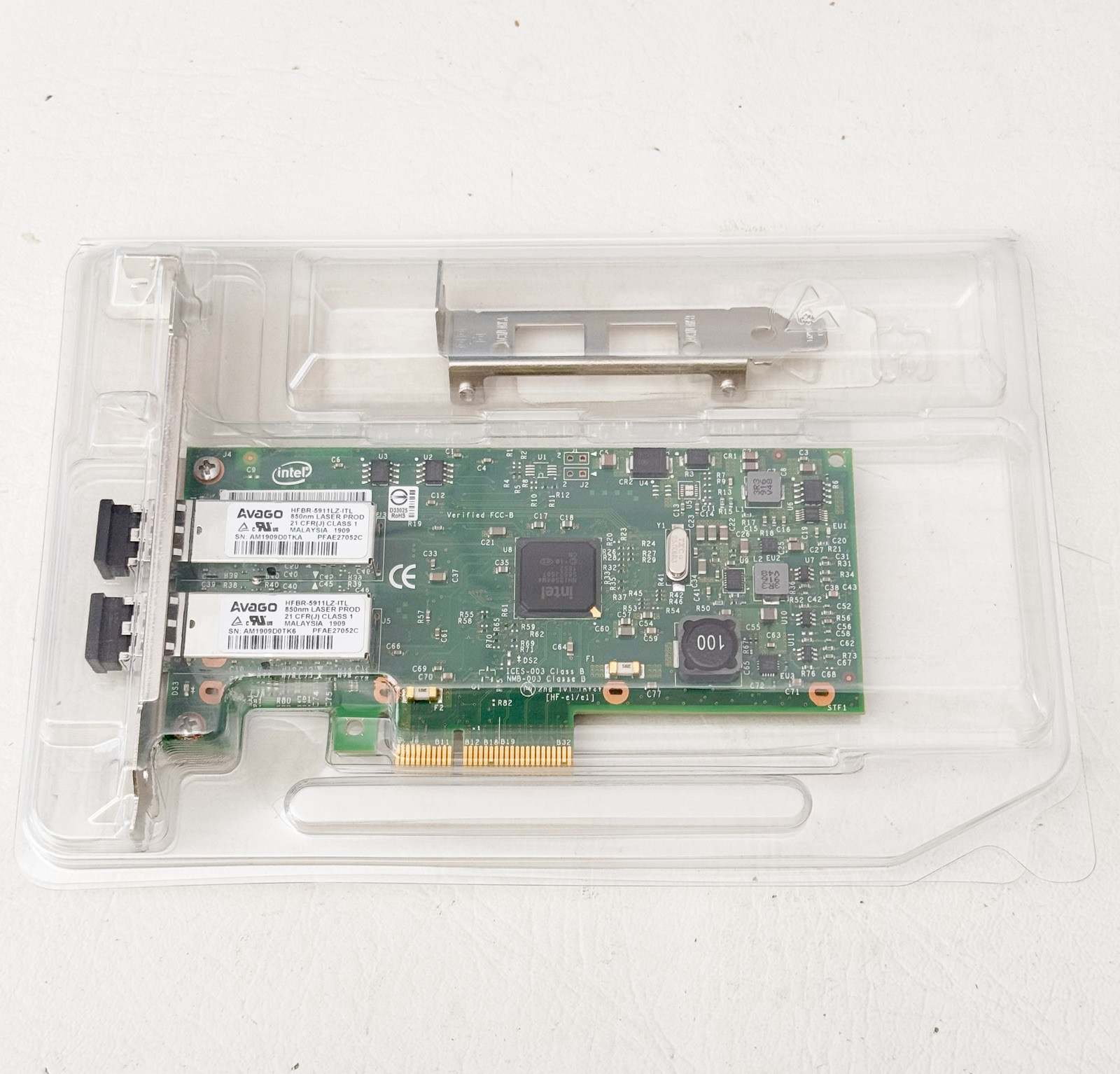 Original Intel I350-F2 Ethernet Server Adapter w/Bradyid