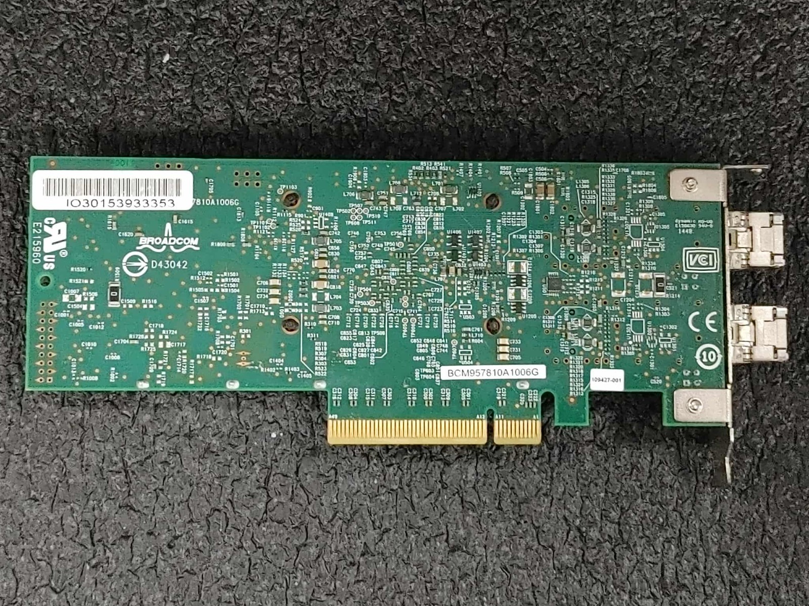 Broadcom BCM957810A1006G 10GB PCIe x8 Dual Port SFP Ethernet Adapter w/2 SFP