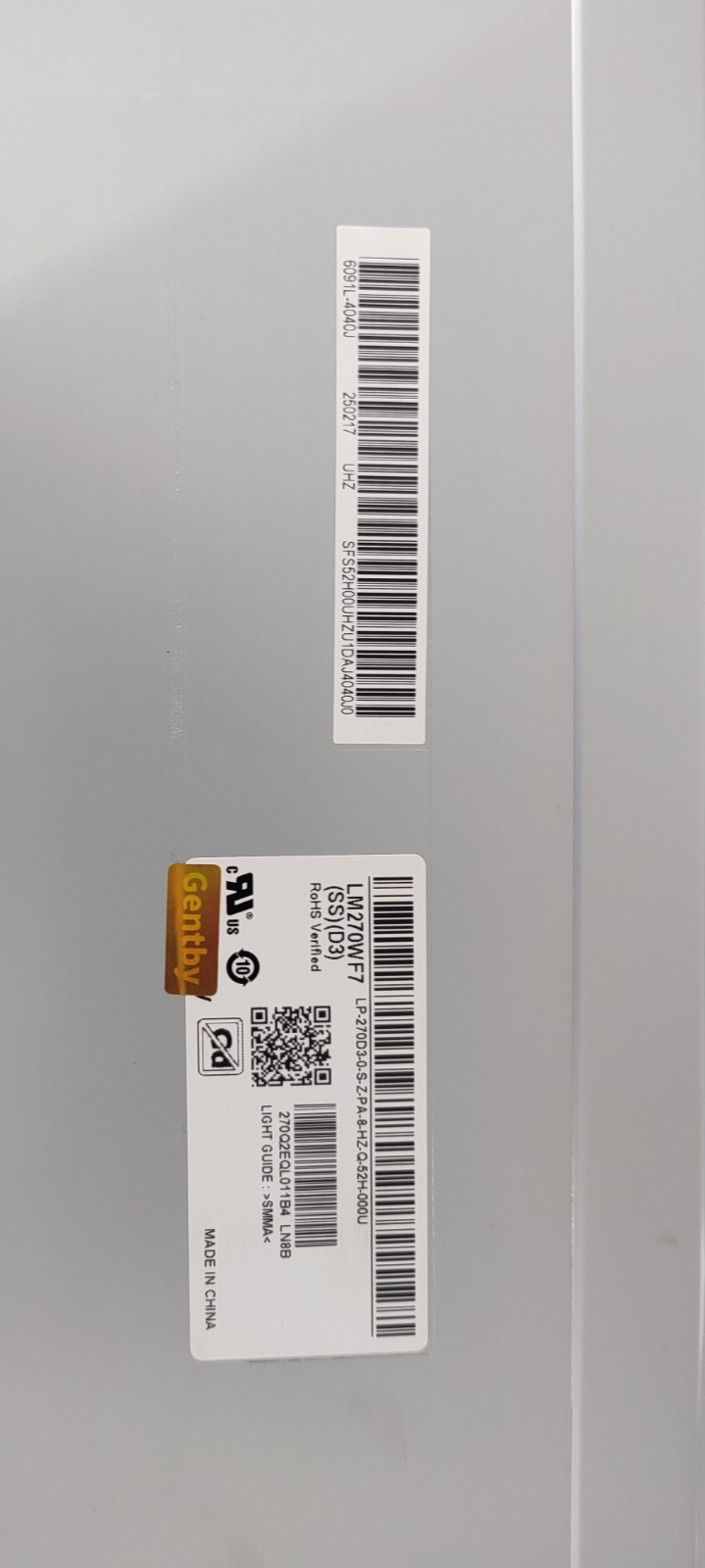 27.0″ FullHD LED LCD Screen IPS Display LM270WF7-SSD1 LM270WF7(SS)(D1) 1920×1080