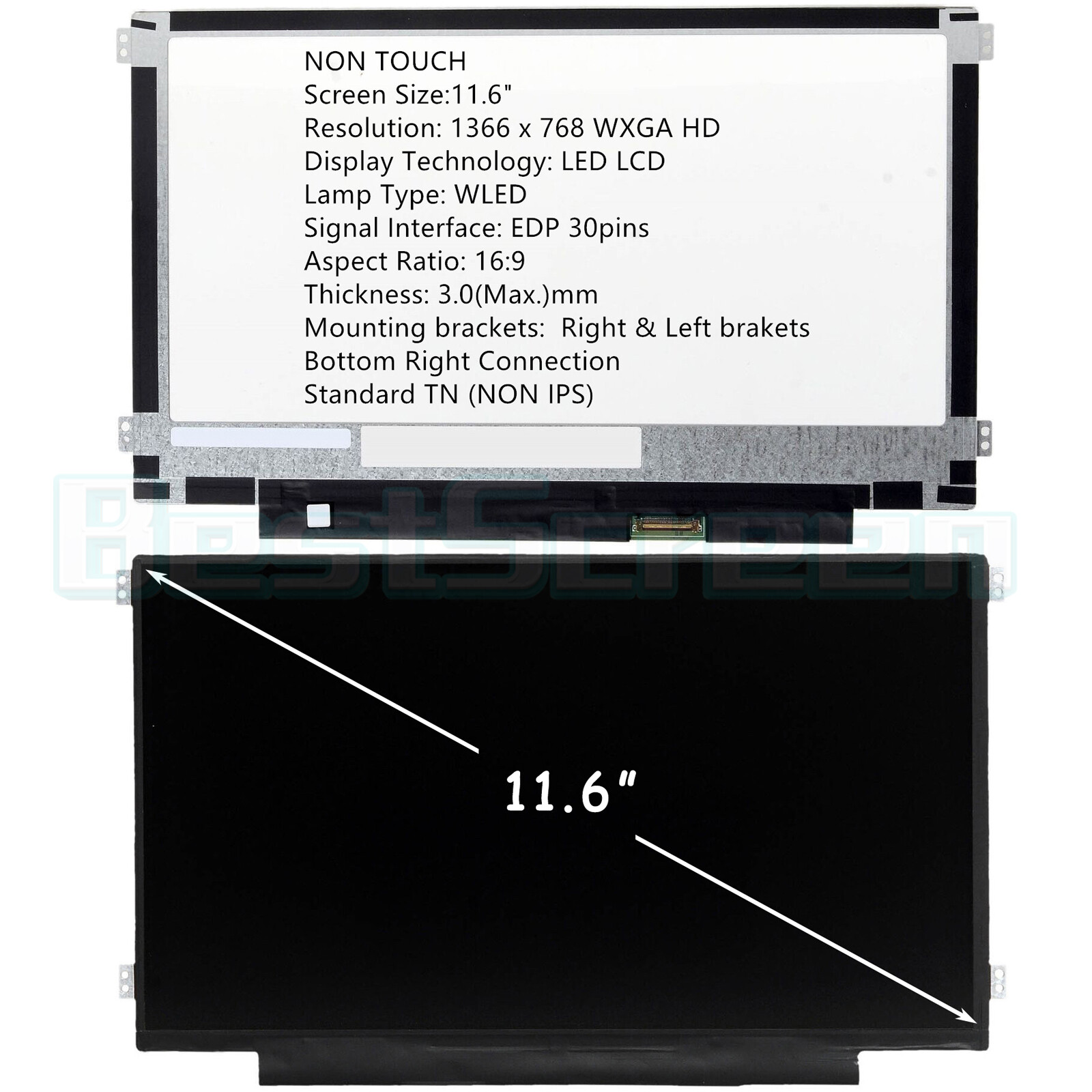 For Samsung Chromebook 3 XE500C13-K04US 11.6” HD Laptop LCD Replacement Screen